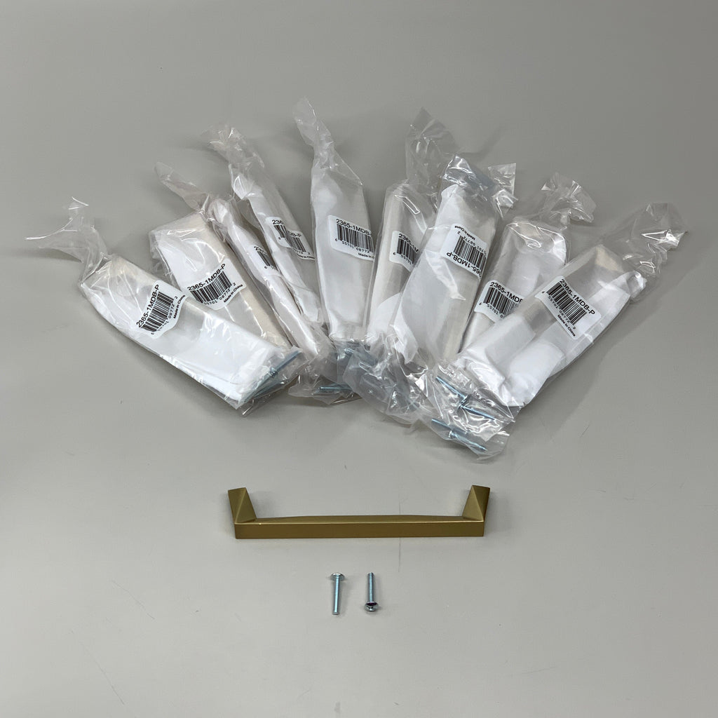 BERENSON 10 PACK!! Swagger Handle Pull Modern Brushed Gold 160mm 2365-1MDB-P