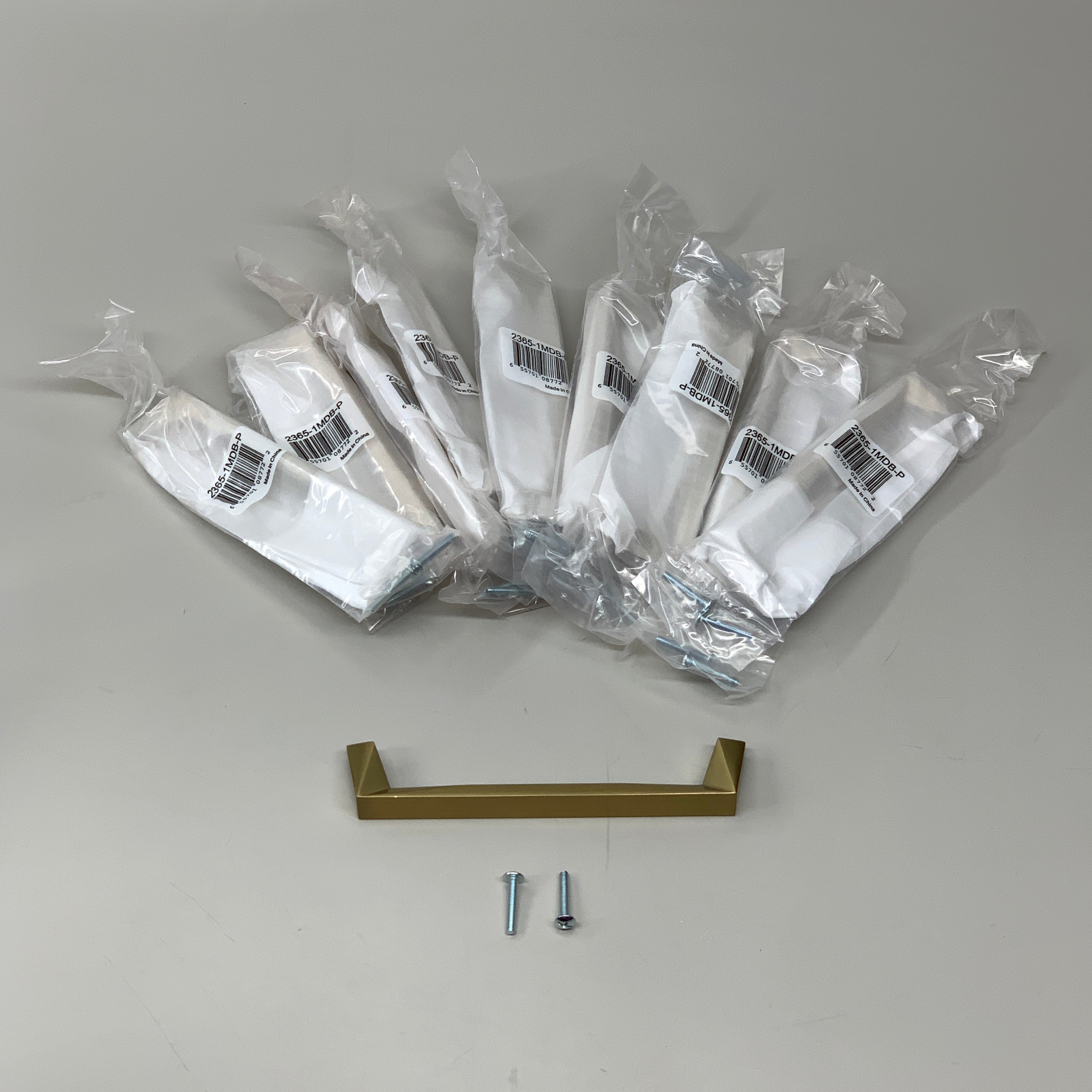 BERENSON 10 PACK!! Swagger Handle Pull Modern Brushed Gold 160mm 2365-1MDB-P