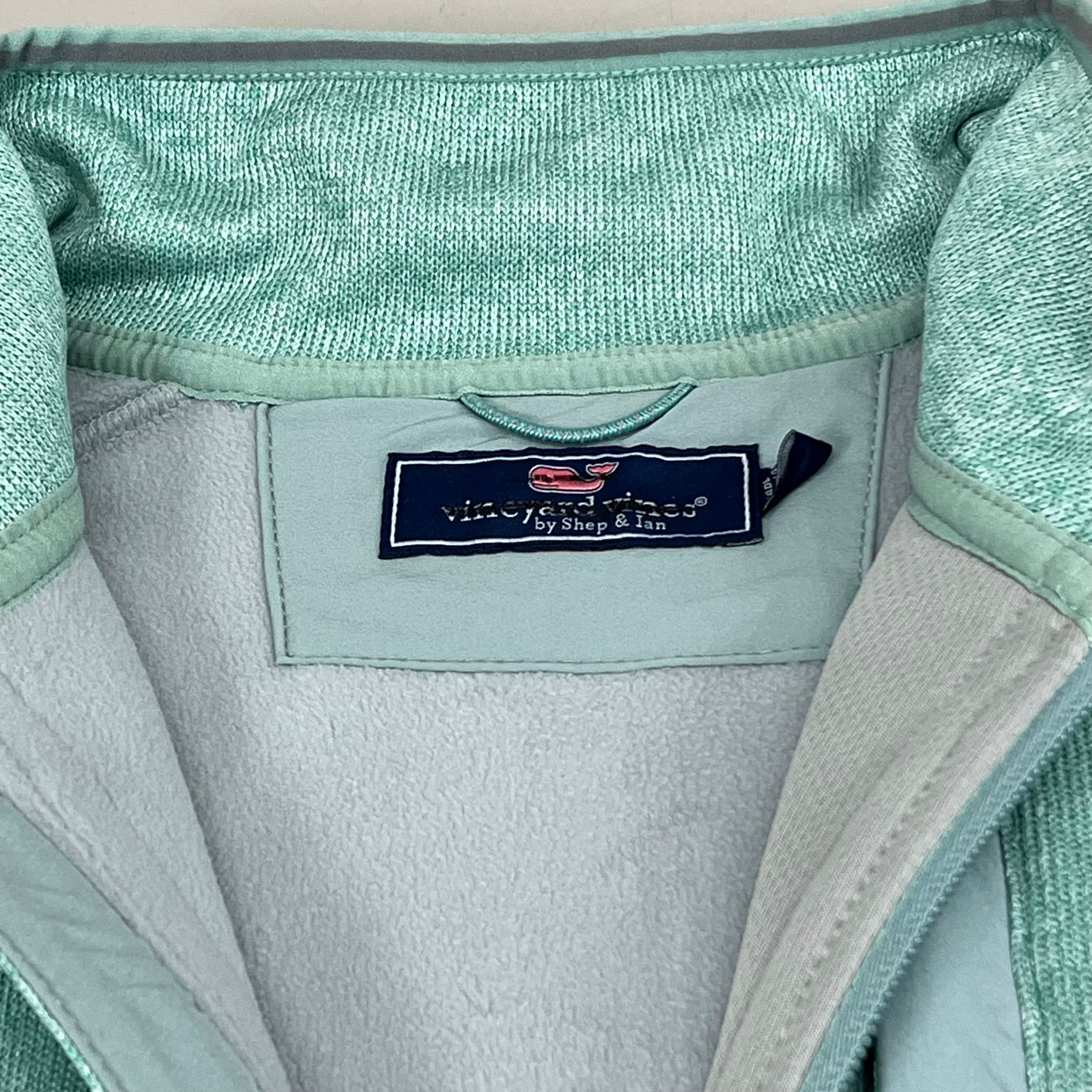 VINEYARD VINES Martha's Vineyard Men's Teal Green Half Zip Pullover Sz- L