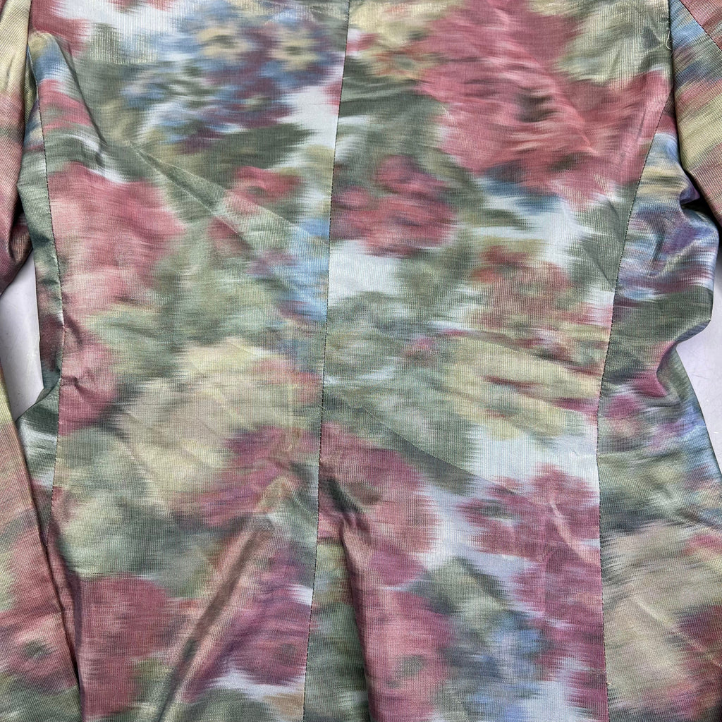 ARMANI COLLEZIONI Floral Print Blazer w/ Button Rose Women's Sz 4 (Pre-Owned)