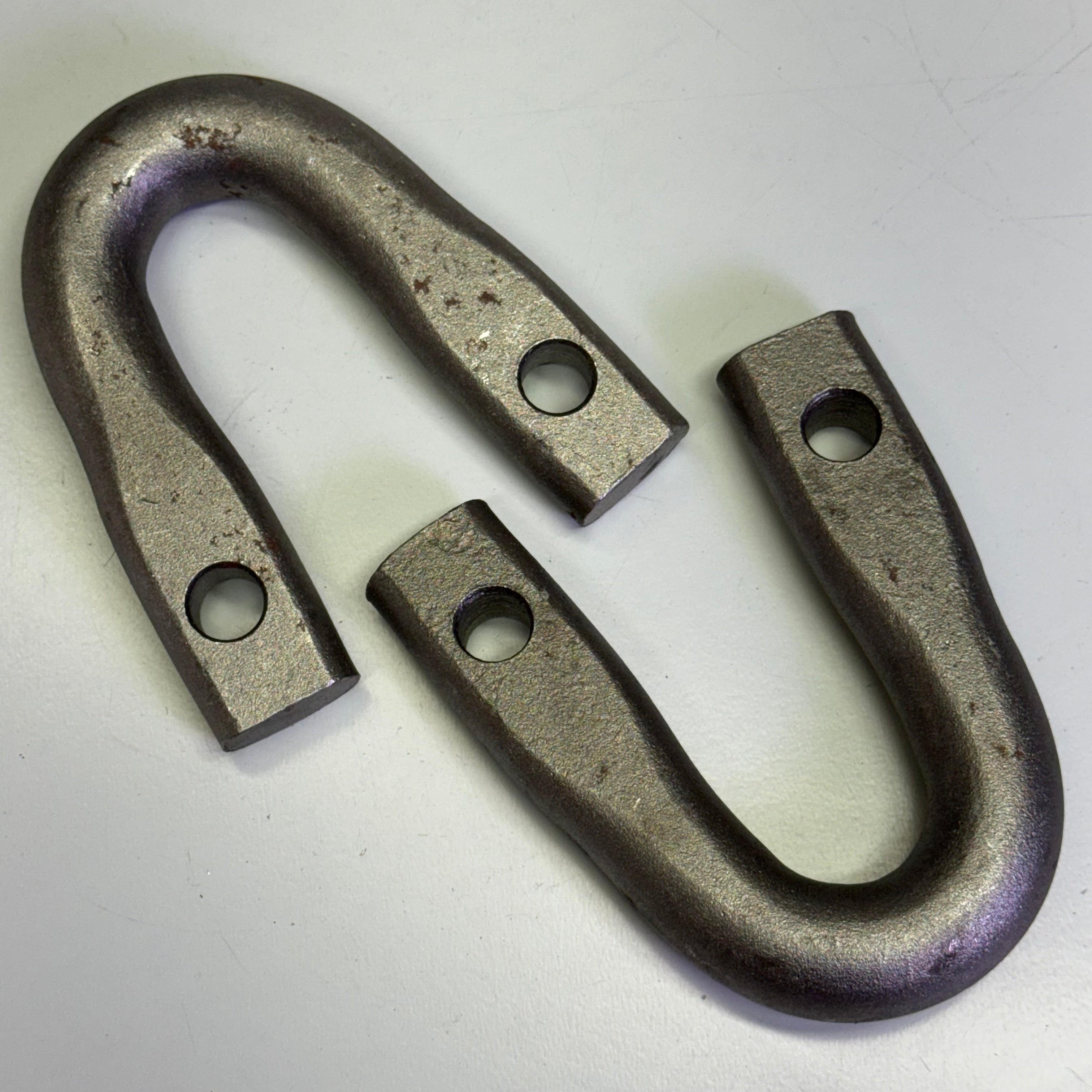 2 PACK U-Shaped Decoupling Lever Bracket 5" x 4" Grey