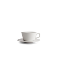 6oz Cappuccino Cup & Saucer - White