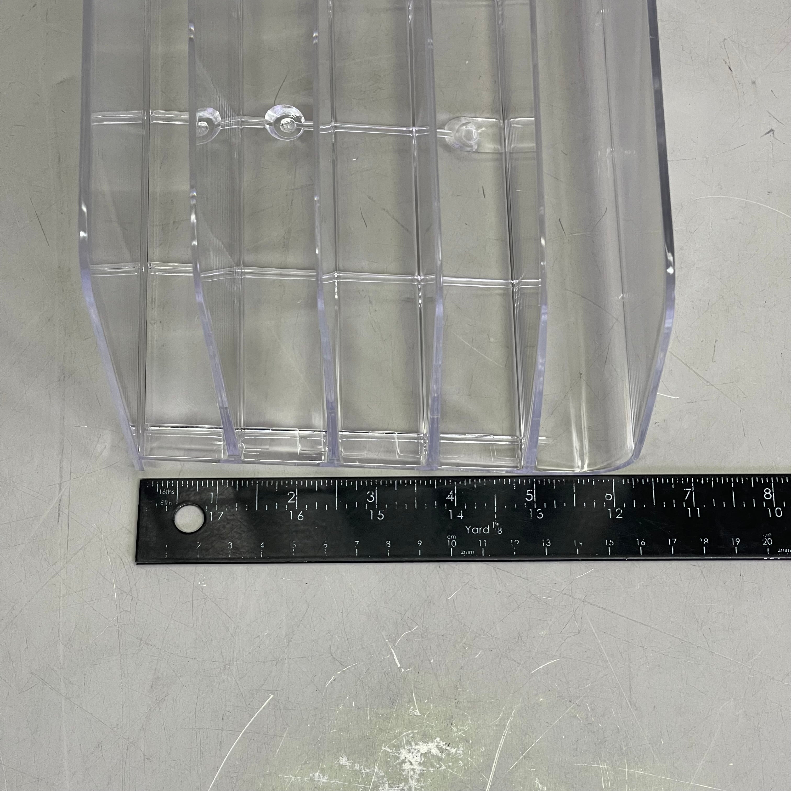 TRU RED 5-Slot Letter Sorter 9.5" x 6.5" x 6.3" Clear TR62285