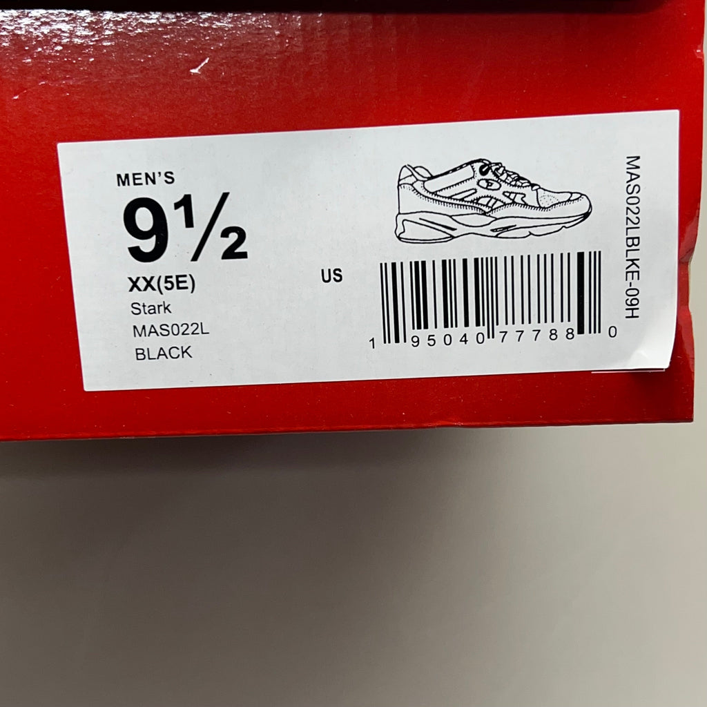 PROPET Stark Slip Resistant Sneaker Ortholite Men's Sz 9.5 XX(5E) Black MAS022L