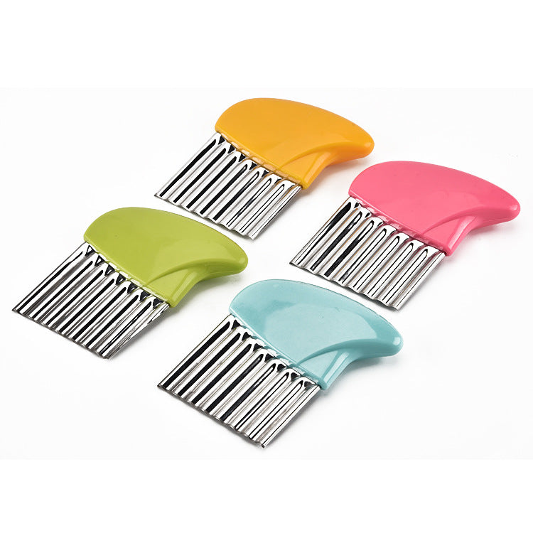 Stainless Steel Wave Potato Cutter Manual Multipurpose Slicer Cut French Fries Kitchen Gadgets