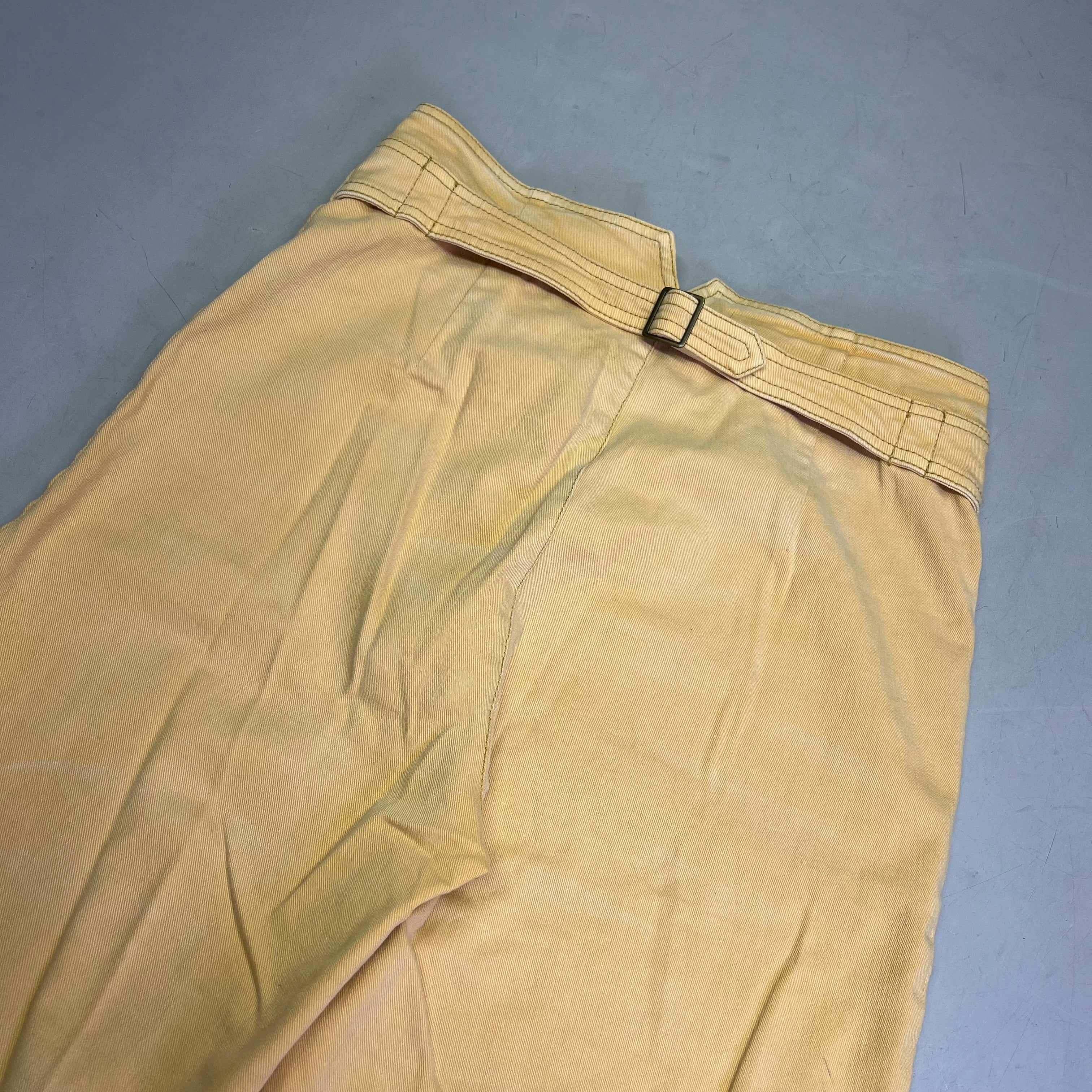 ANTGROPOLOGIE Pilcro Button W/ Hip Belt Jeans Women's Sz 29 Yellow (Pre-Owned)