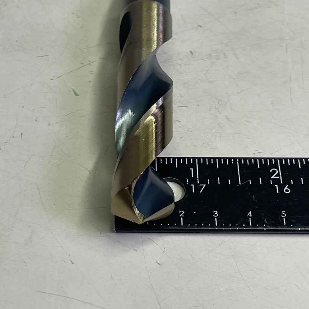 KIMBALL MIDWEST Super Primalloy Reduced Shank S&D Drill Bit 23/32"Dia x 6"L 82046