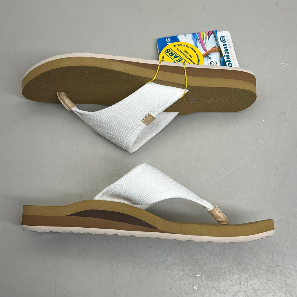COBIAN Bermuda Bounce Mesh Strap Women's Sz 9 EU 39.5 Cream BEB24-110-9