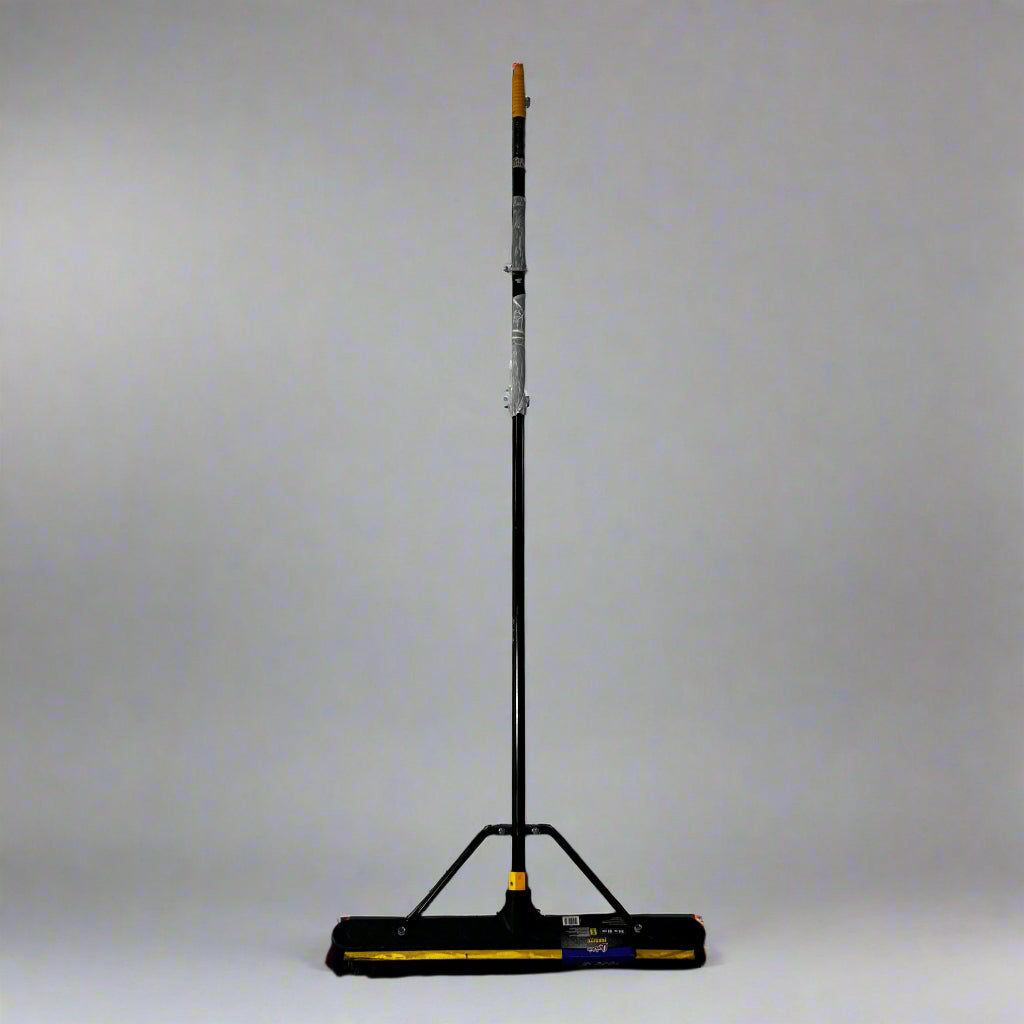 QUICKIE Jobsite Broom Soft/Stiff Combo 24" X 63" Red & Black 635SU
