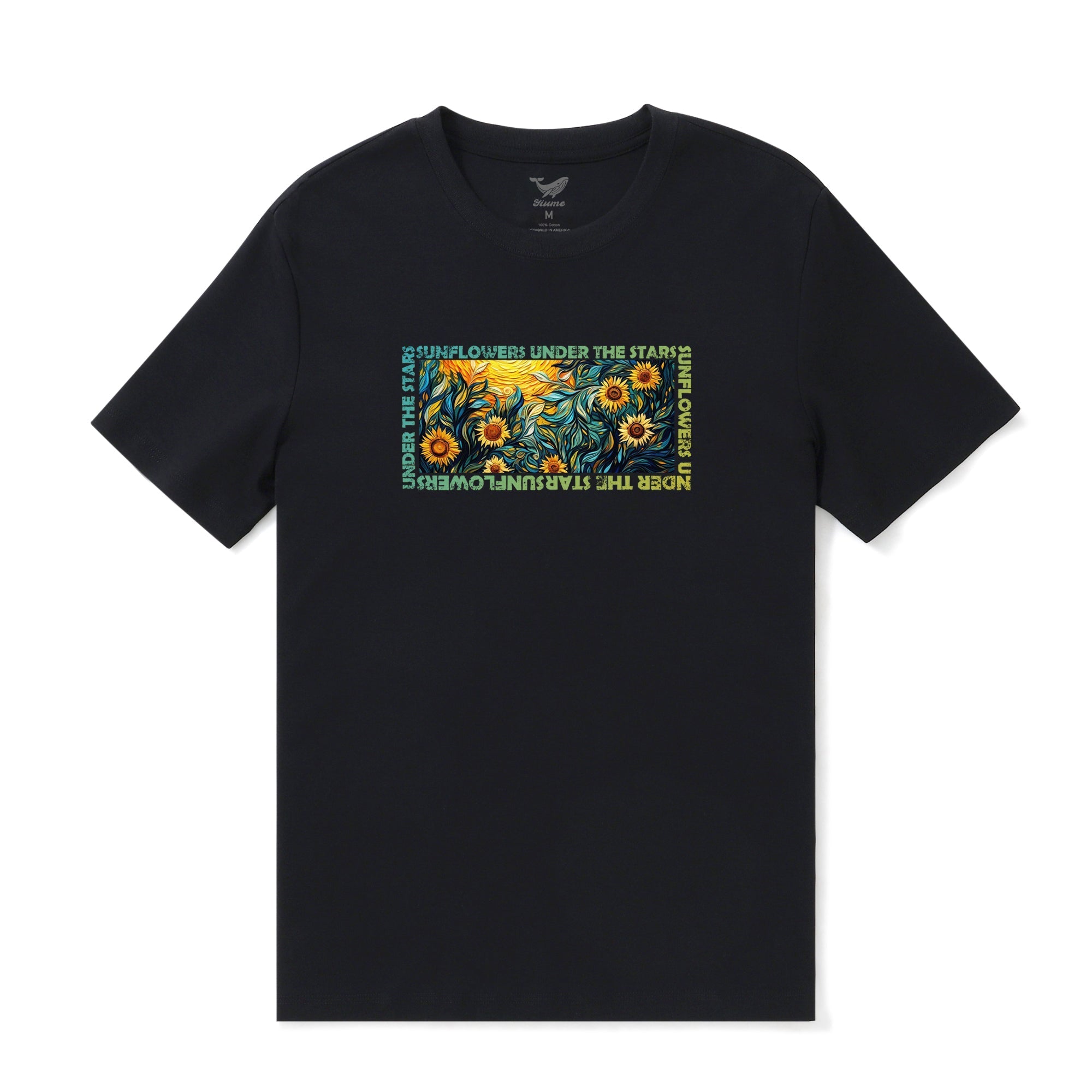 Hawaiian Tee For Men Van Gogh Sunflower Tee Crew Neck 100% Cotton By Yakima