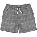 Black Grid Swim Shorts