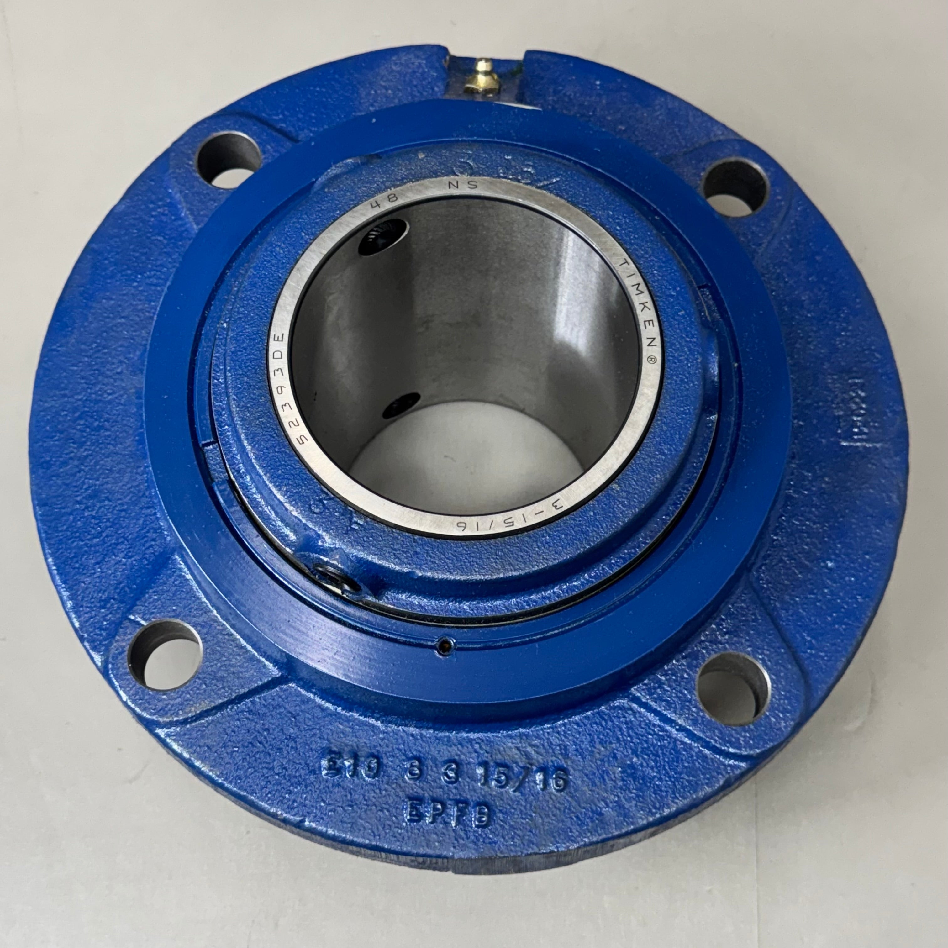 ROYERSFORD Type E Piloted Flange Bearings 3-15/16" Non-Extension Blue 20-06-0315