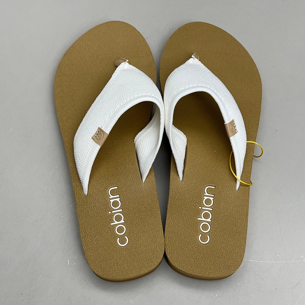 COBIAN Bermuda Bounce Mesh Strap Women's Sz 8 EU 38.5 Cream BEB24-110-8