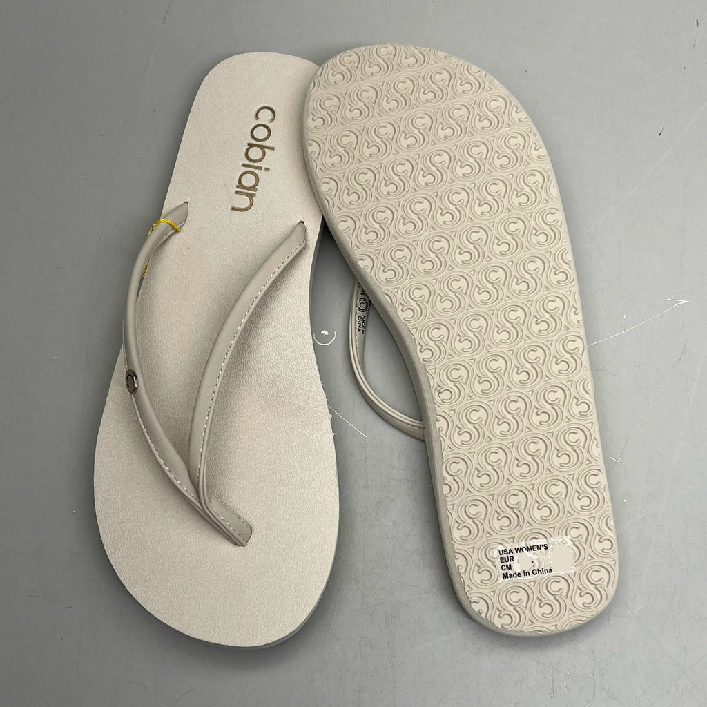 COBIAN Nia's Bounce Synthetic Leather Sandals Women's Sz 8, EU 38.5 Cream NIA25-110-8