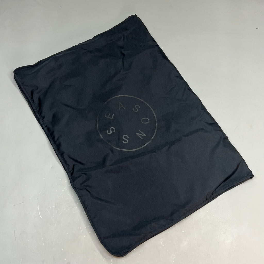 SEASON Zip Garment Bag W/ Handles, Pockets & Clear Name Slip 27"x20" Black
