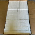 ZA@ NUCOR 168PK Rectangular Styrofoam 23”Lx3”Wx1-1/2”T White
