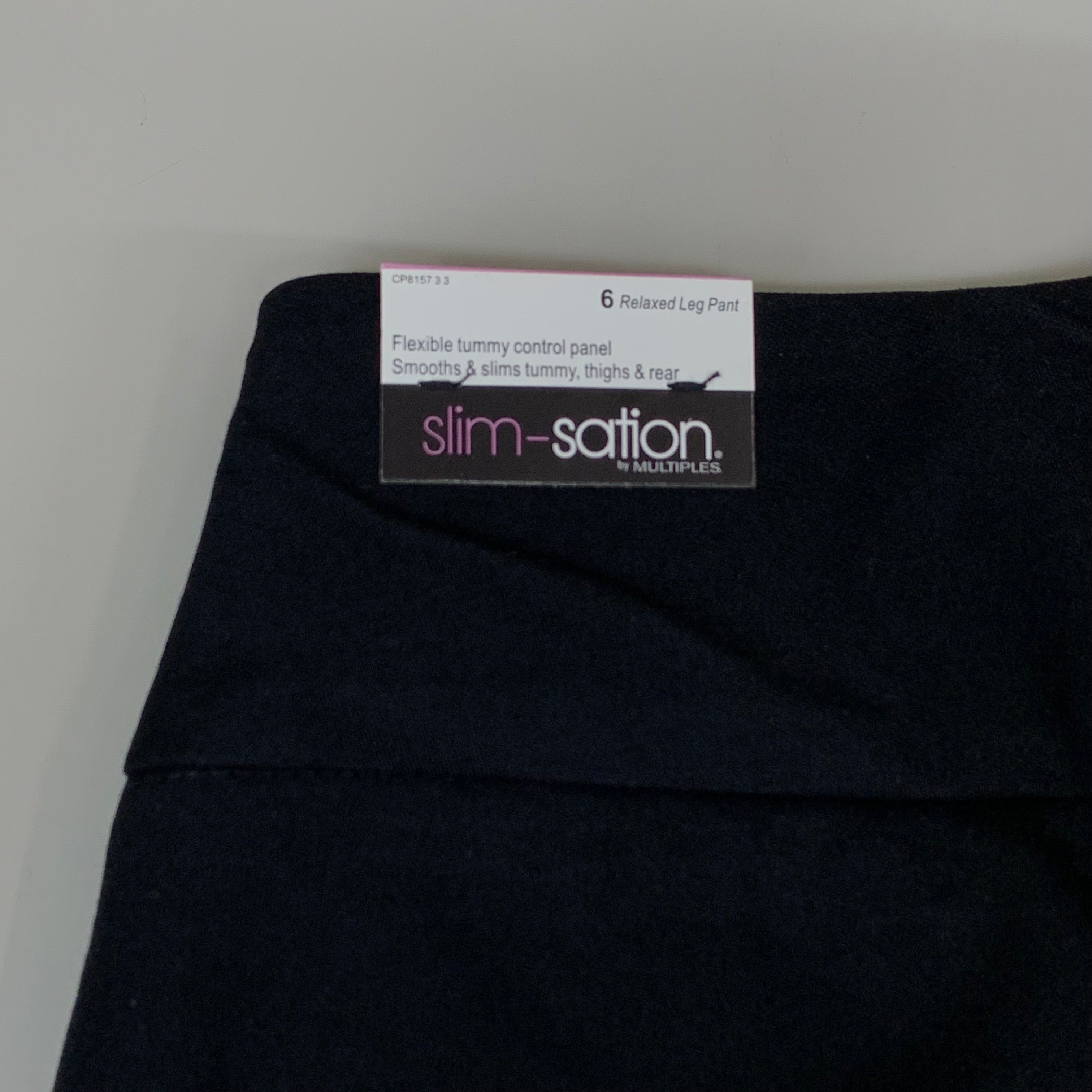 MULTIPLES Relaxed Leg Pant  Petite Women's Sz 6 Black