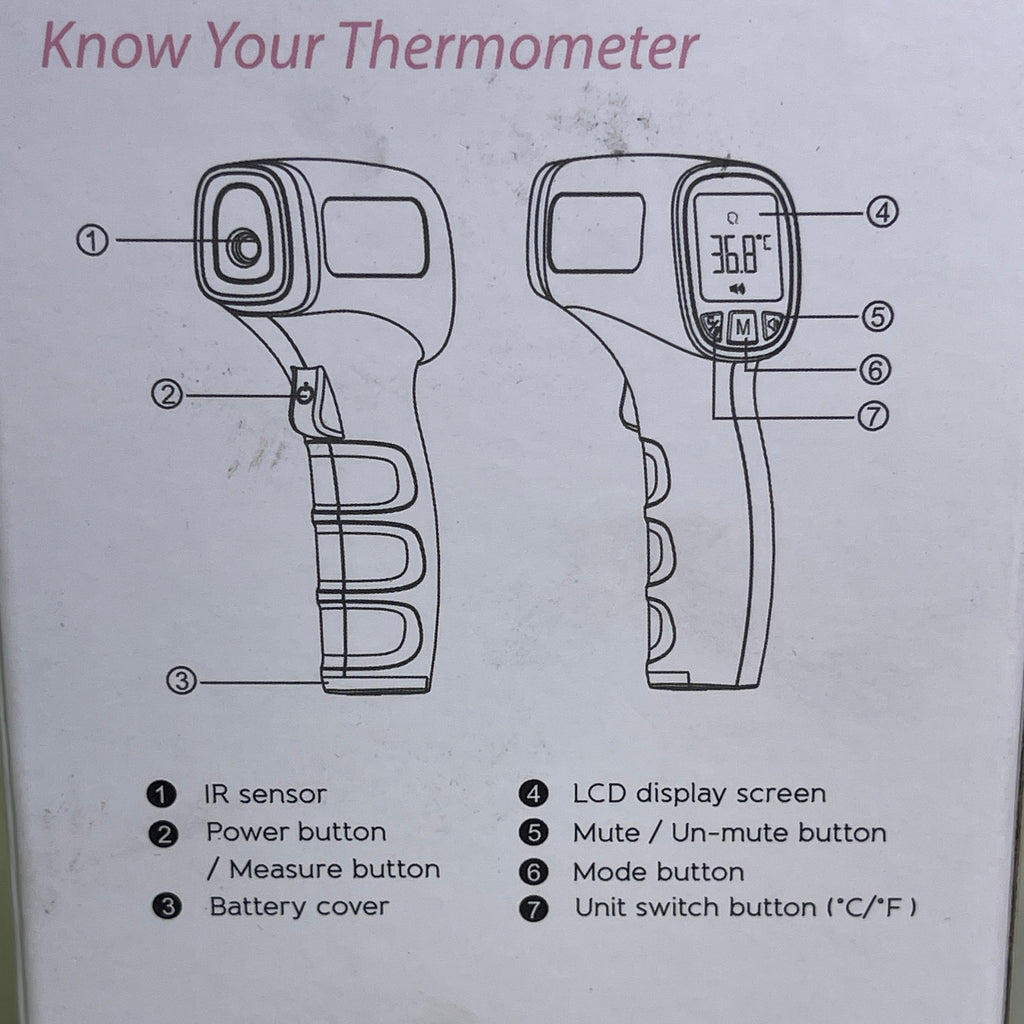 JUMPER Non-Contact Infrared Thermometer For Humans & Objects *USA SELLER* JPD-FR202