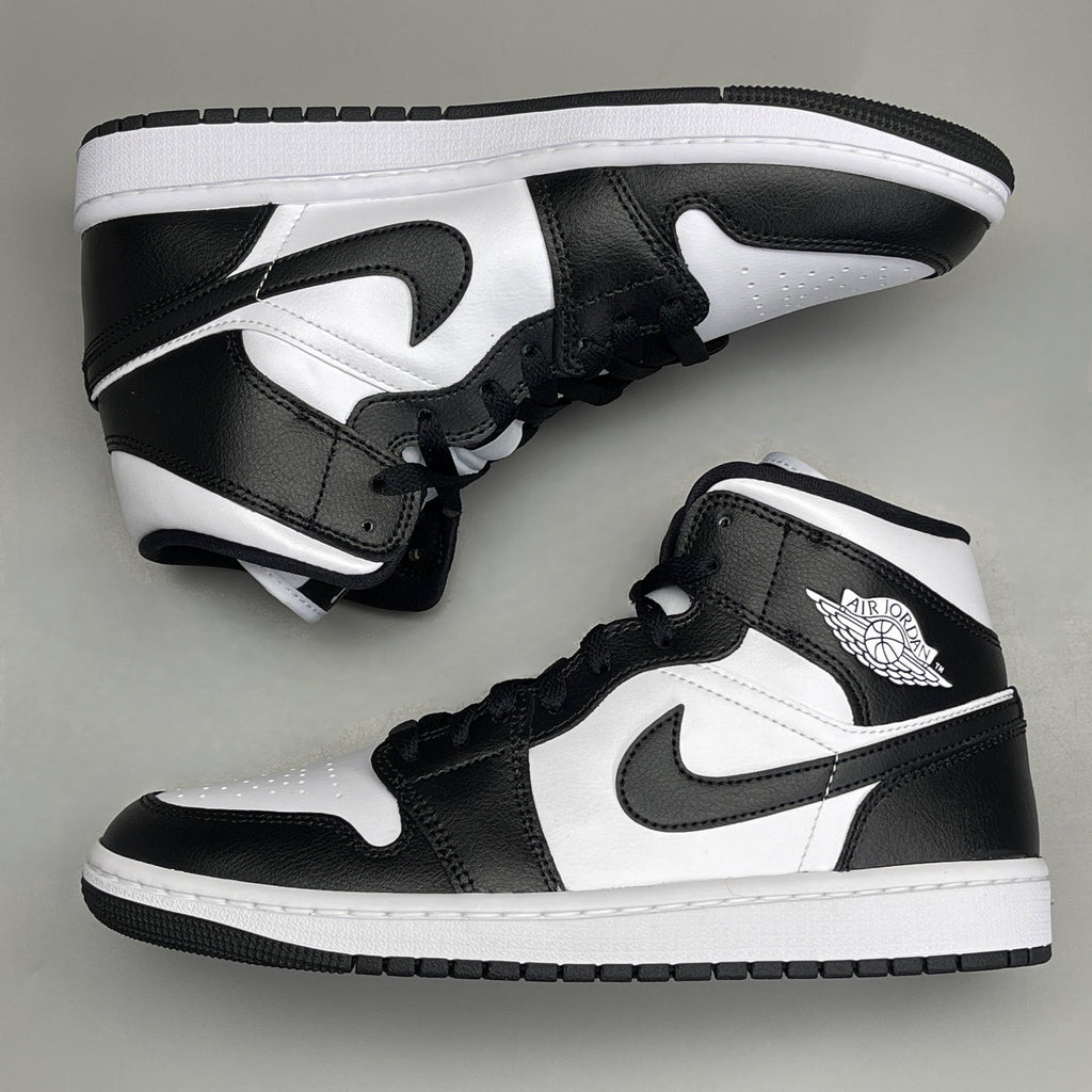 NIKE AIR JORDAN 1 Mid Panda Shoe Women's Sz 11 Black / White DV0991-101 (New)