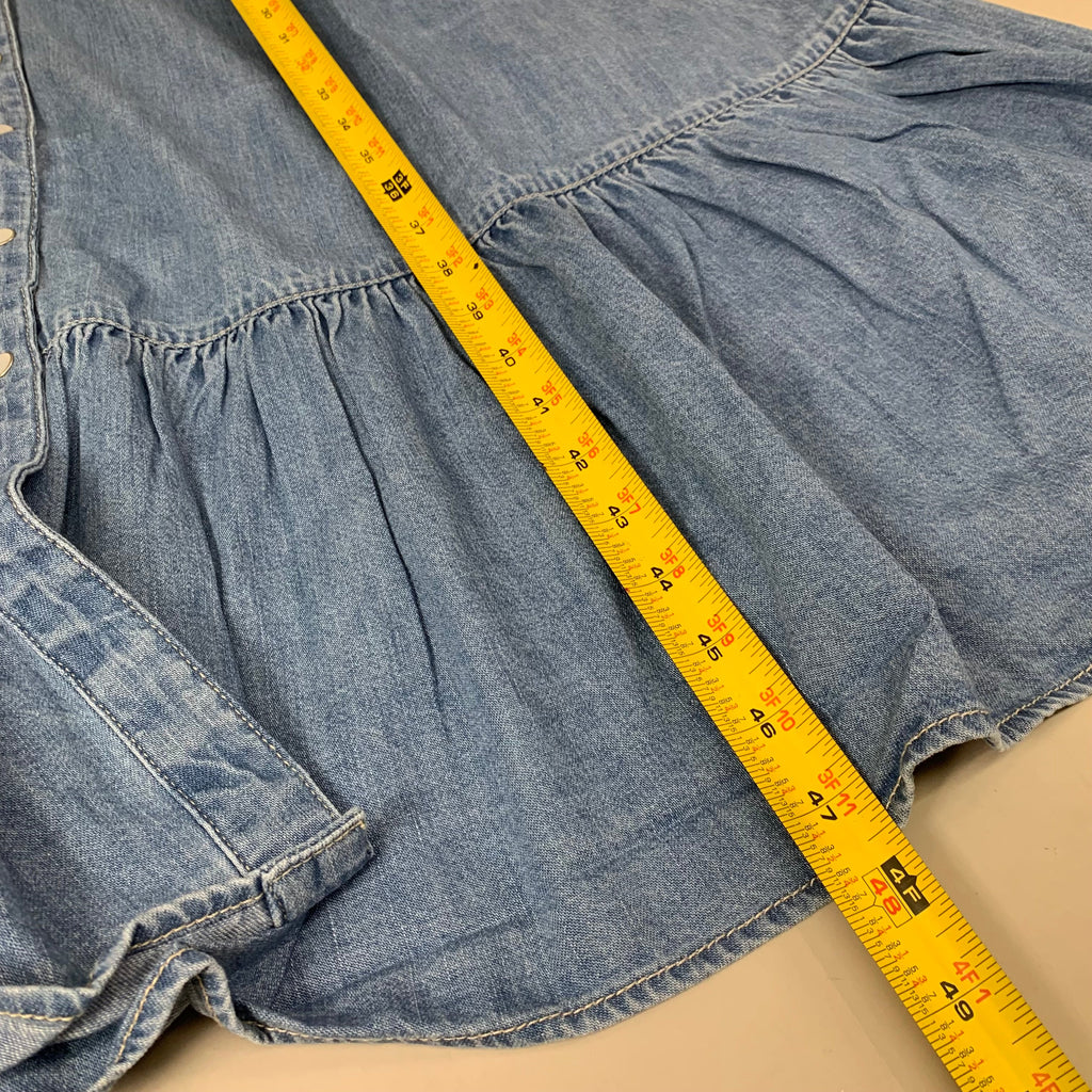 VERONICA BEARD Jeans Edwina Sleeveless Midi Dress Sz-2 Iceberg J24067101287IC