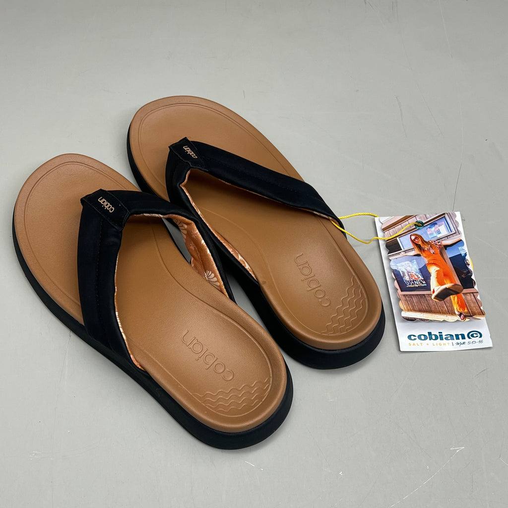 COBIAN Darby Synthetic Suede Strap Sandals Women's SZ 10, EU 41 Black DAR24-001-10