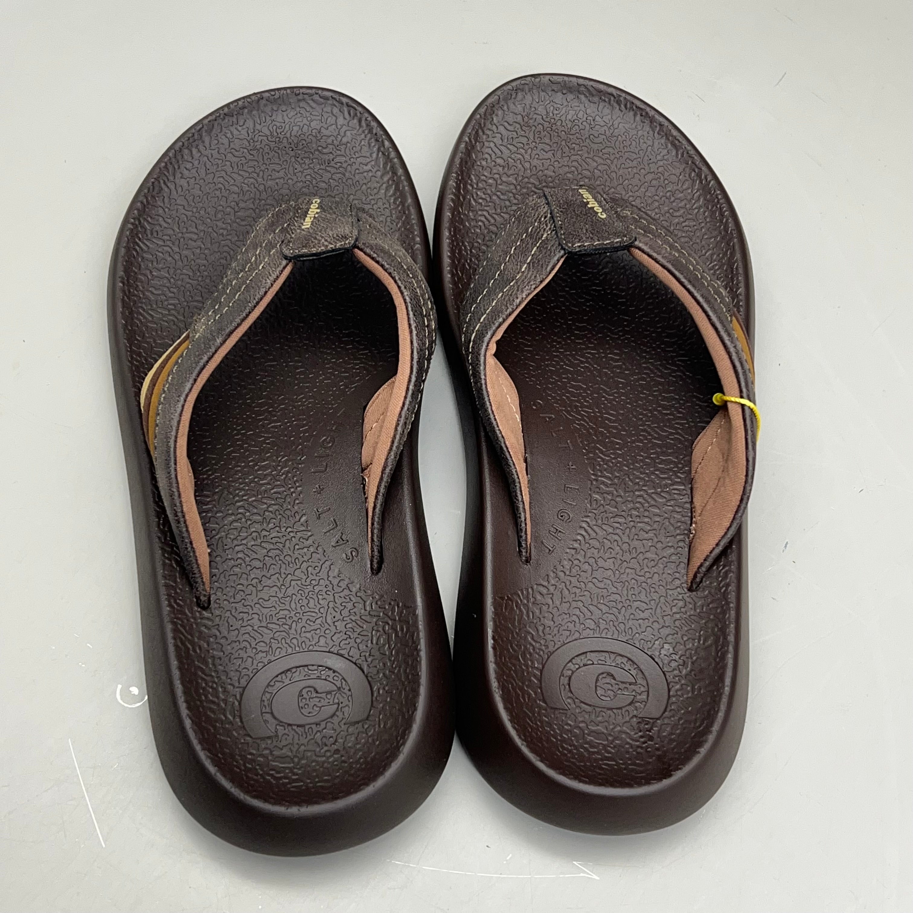 COBIAN Kandui Synthetic Leather Strap Men's Sz 11, EU 44 Chocolate KAN25-2011-11