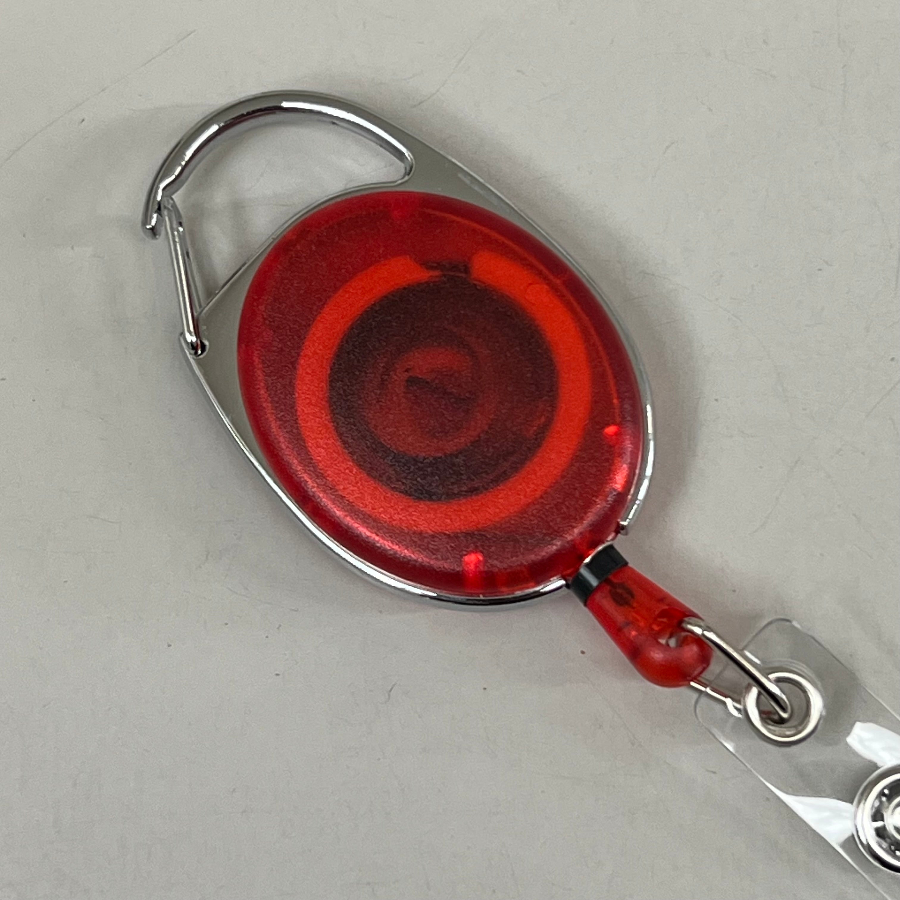 ADVANTUS Retractable Carabiner Style Badge Reels Pack of 20 Assorted 091141755522