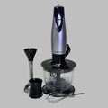HAMILTON BEACH Electric Immersion Hand Blender With Handheld Blending Stick 2 Speed 225 Watts Grey & Black 59765G
