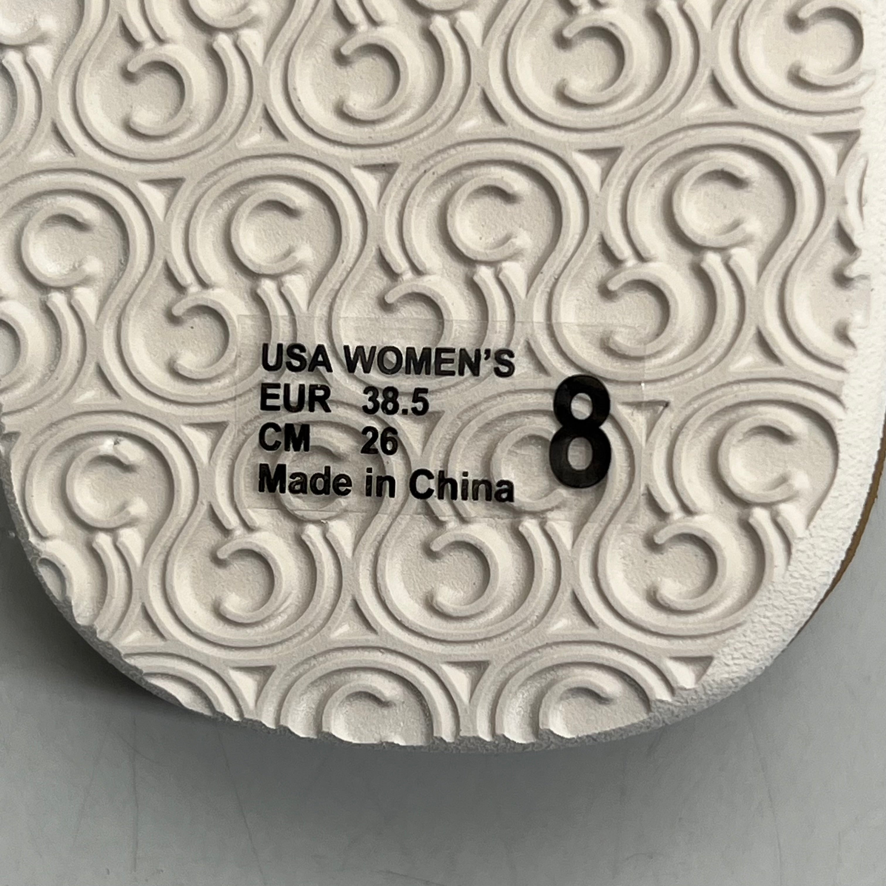 COBIAN Skinny Bounce Comfortable Synthetic Strap Women's Sz 8 White SKI25-110-08
