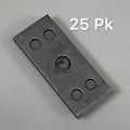 STAUFF (25 PACK) Single Welded Plate Twin Series 3D Carbon Steel Grey SP-3D-U-W2