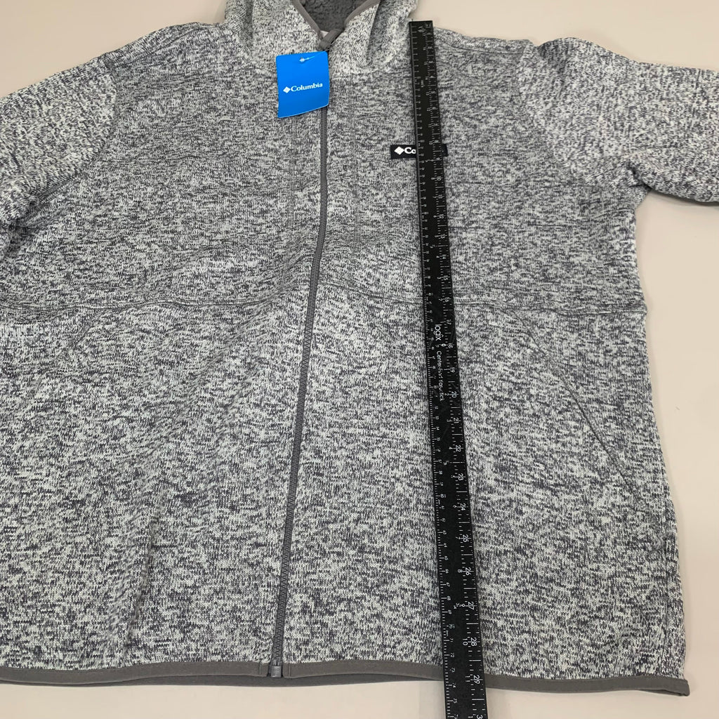 COLUMBIA Sweater Weather Fleece Full Zip Jacket Men's Sz XL Heather Grey