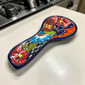 Colorful Mexican Talavera Utensil Rest | Handmade Spoon Rest