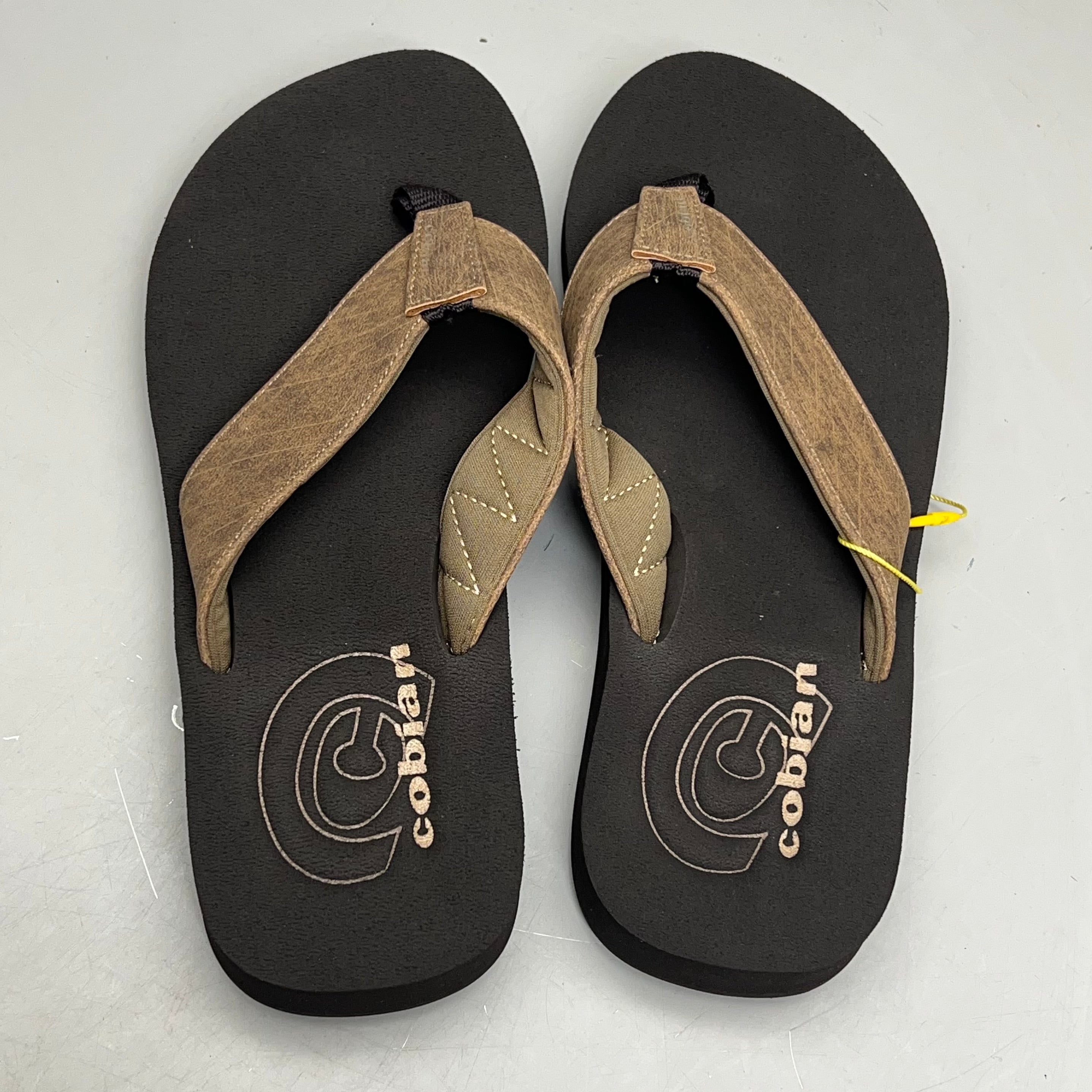 COBIAN Floater Sandals Synthetic Strap Men's Sz 8, EU 40 Mocha FLT18-203-8