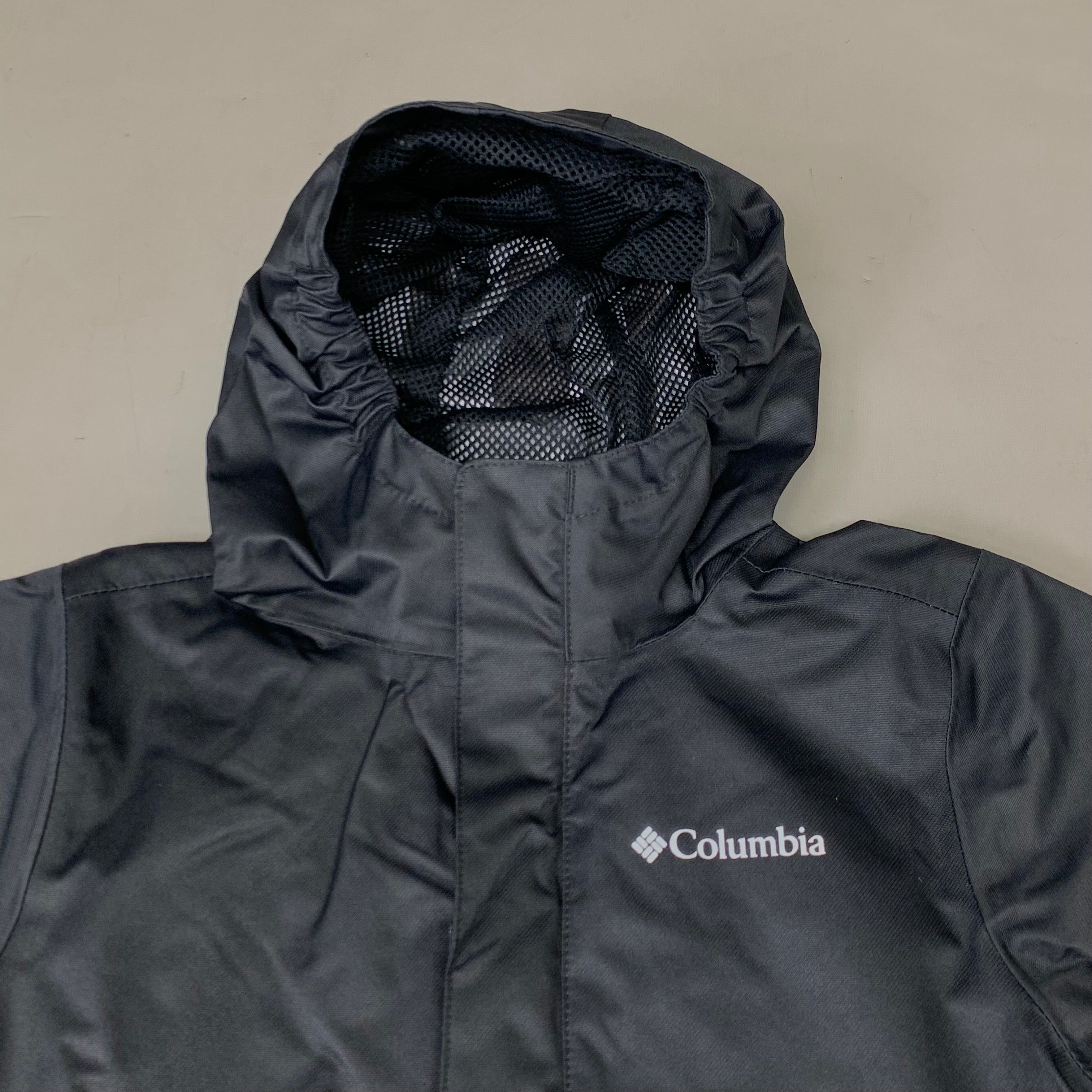 COLUMBIA Reflective Detail Hikebound Jacket Boys Youth Sz XS Black SB6647-010