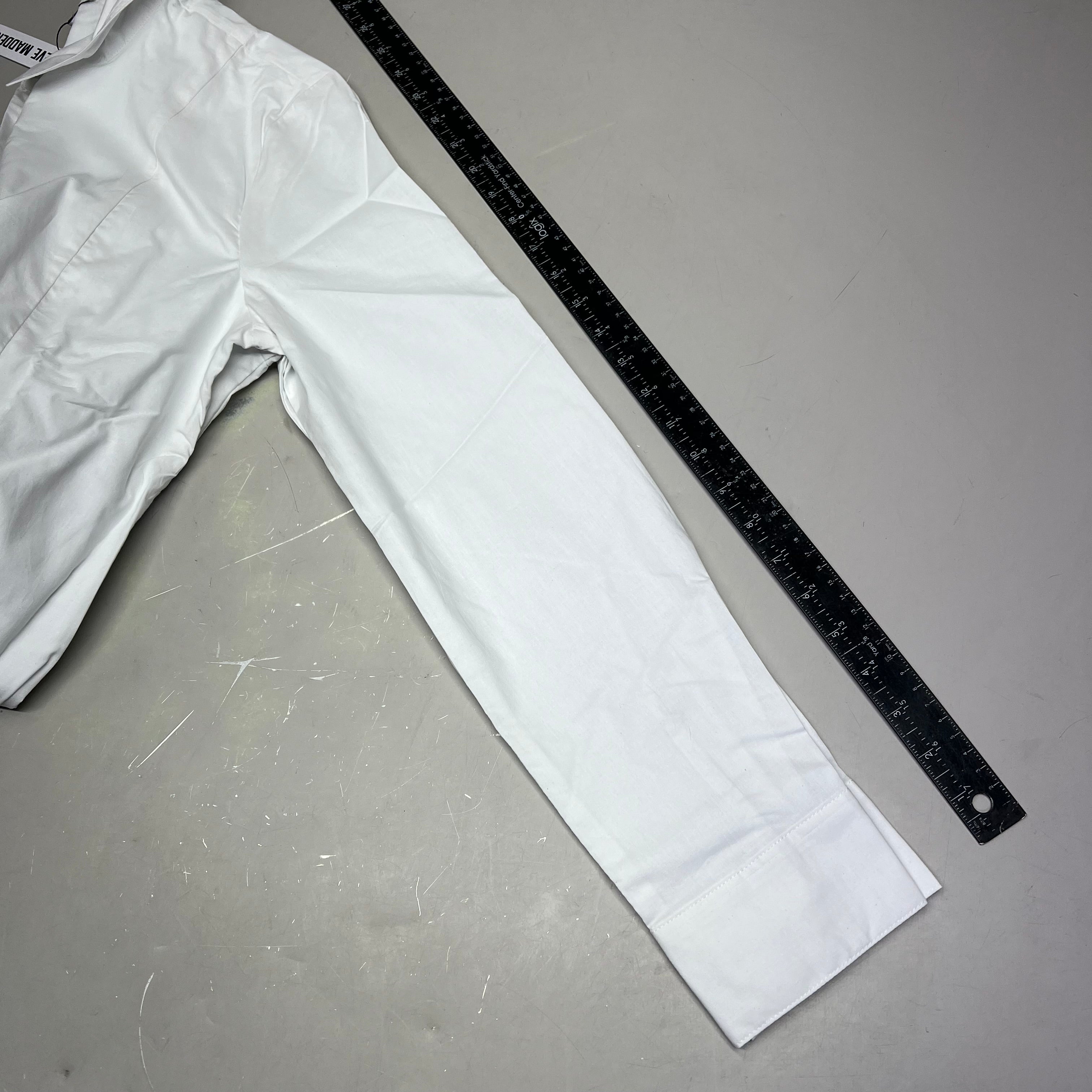 STEVE MADDEN Fit & Flare Shirt Dress Long Sleeve Button Cuff Women's Sz M Cloud