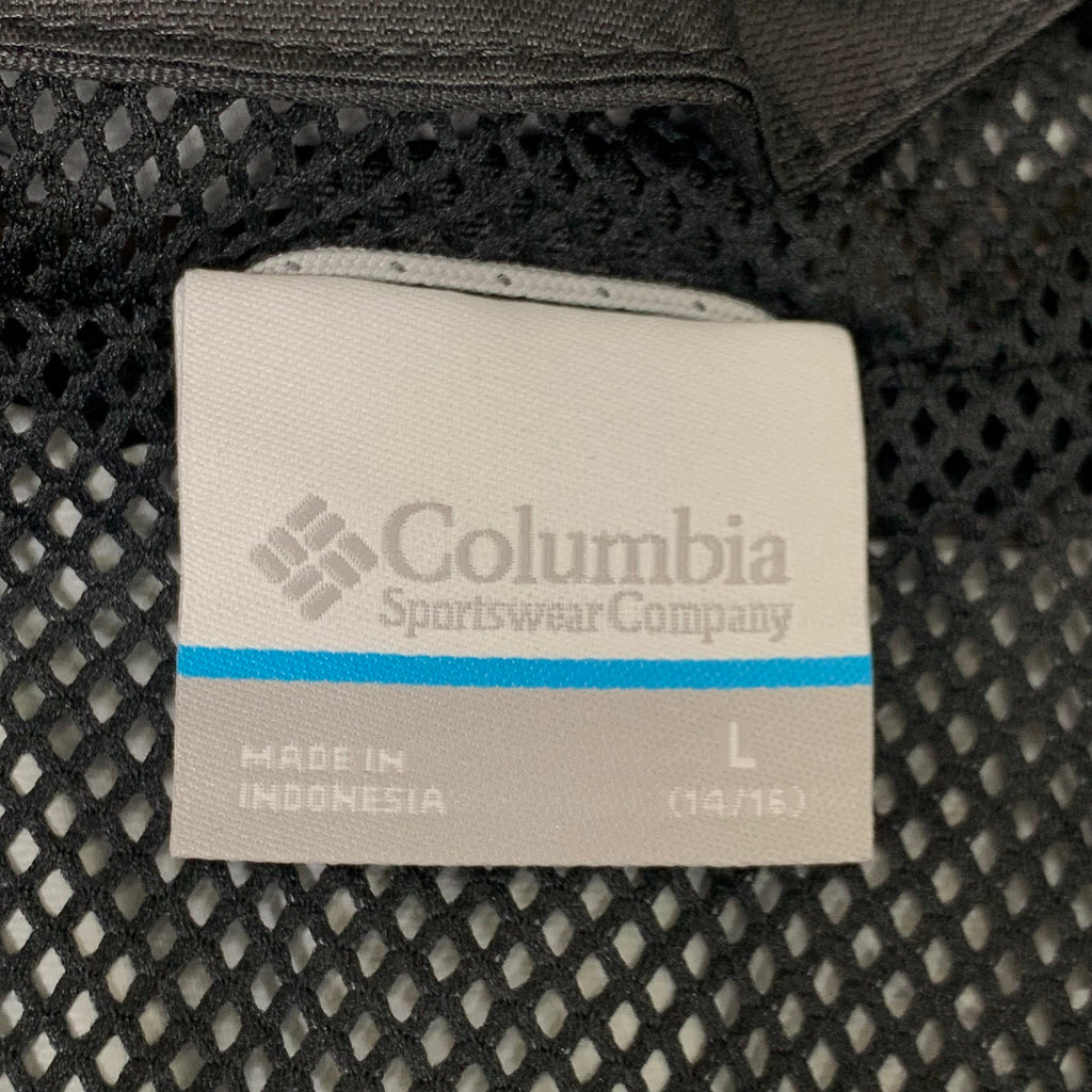 COLUMBIA Reflective Detail Hikebound Jacket Boys Youth Sz L Black SB6647-010