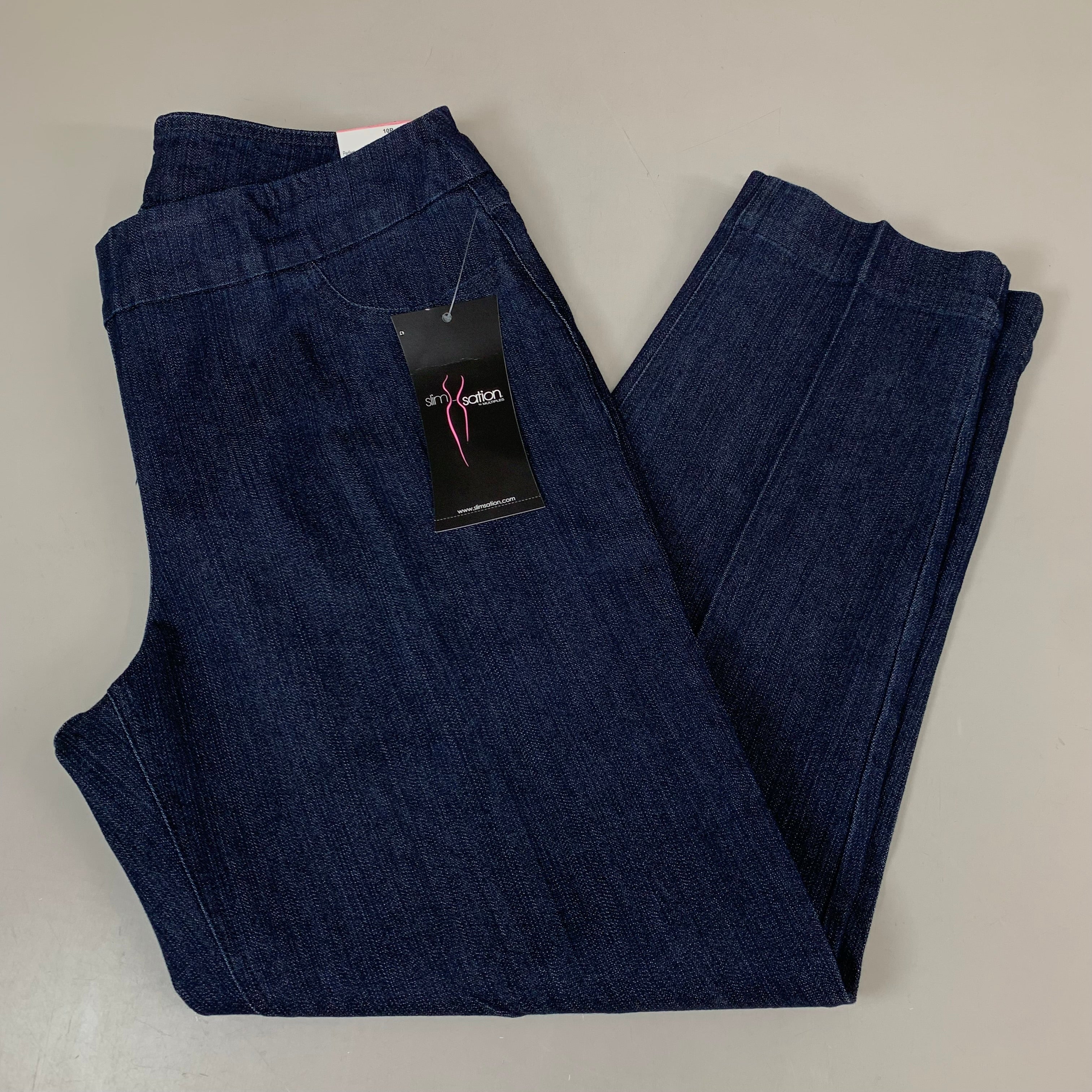 MULTIPLES Ankle Pants Petite Women's Sz 10P Denim M2623P