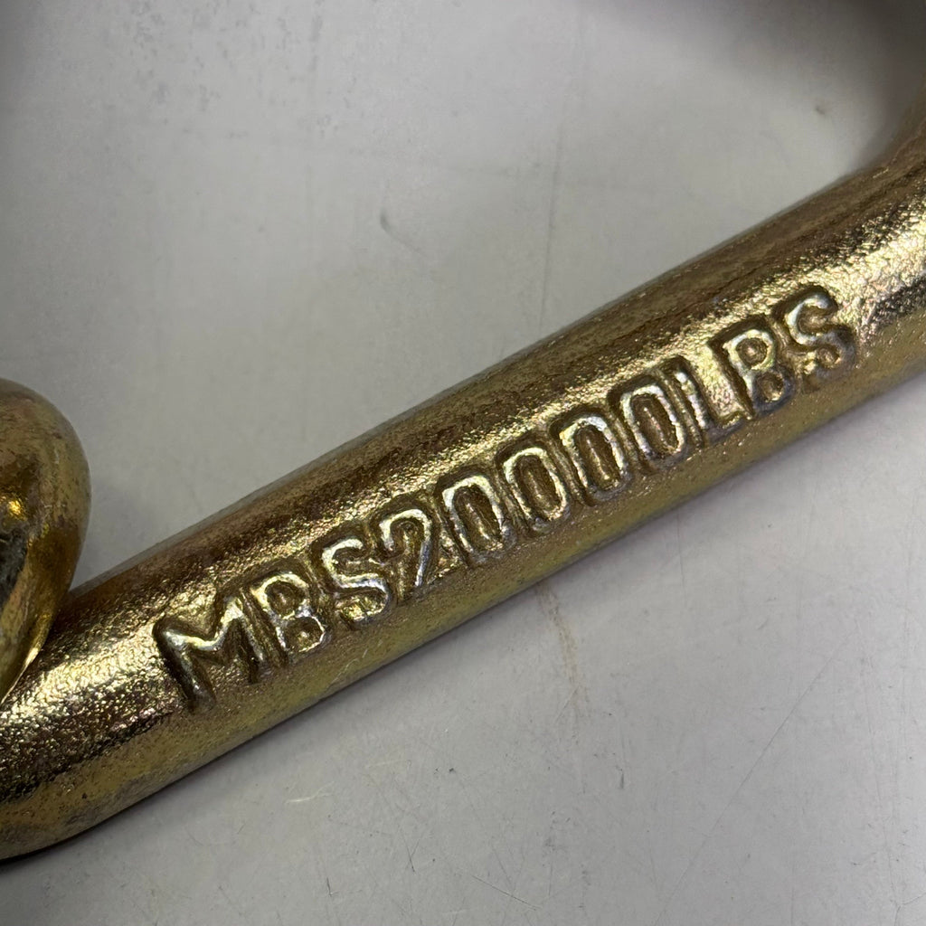 FORGED G70 Transport Chain With Clevis Hooks 3.5" X 2", Golden