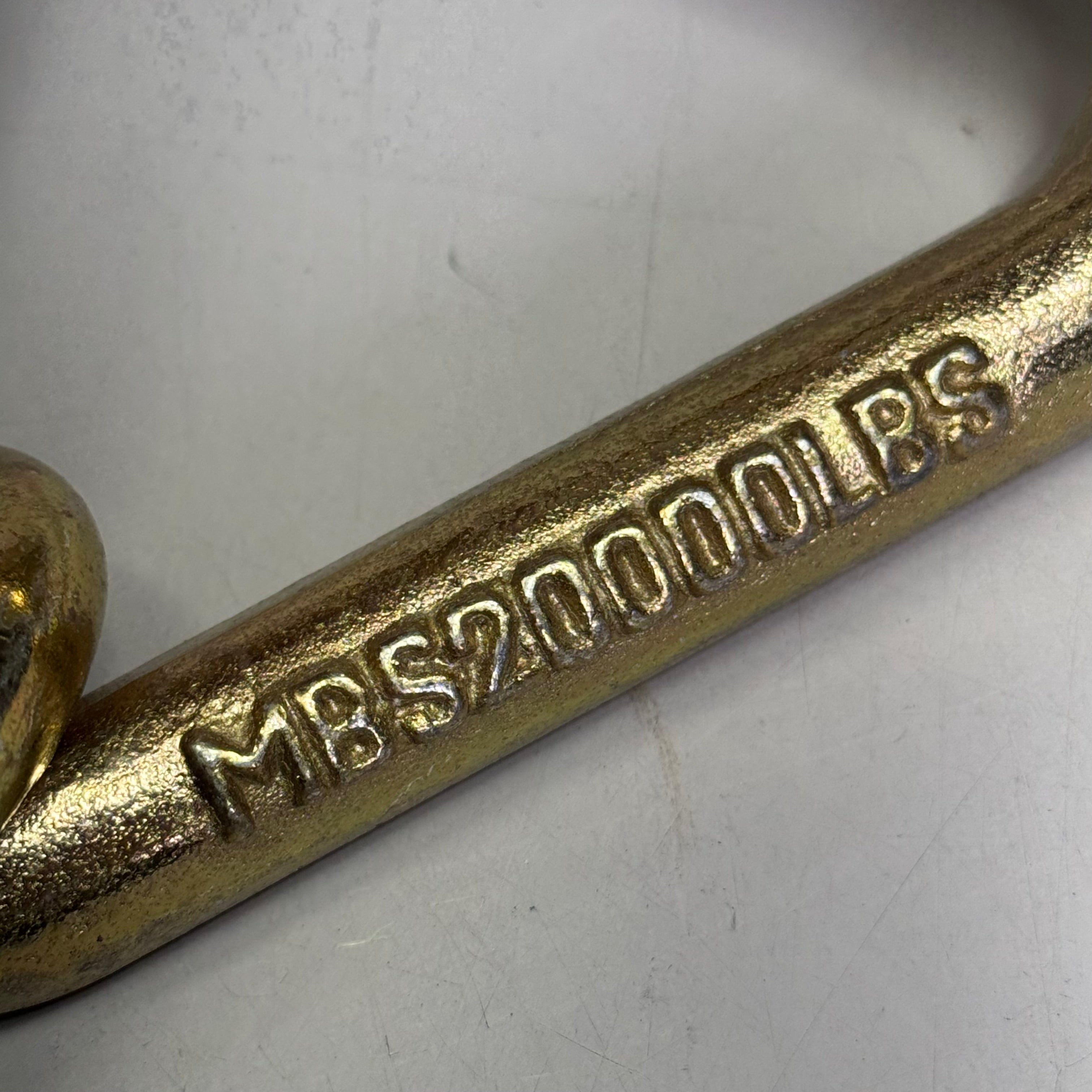 FORGED G70 Transport Chain With Clevis Hooks 3.5" X 2", Golden