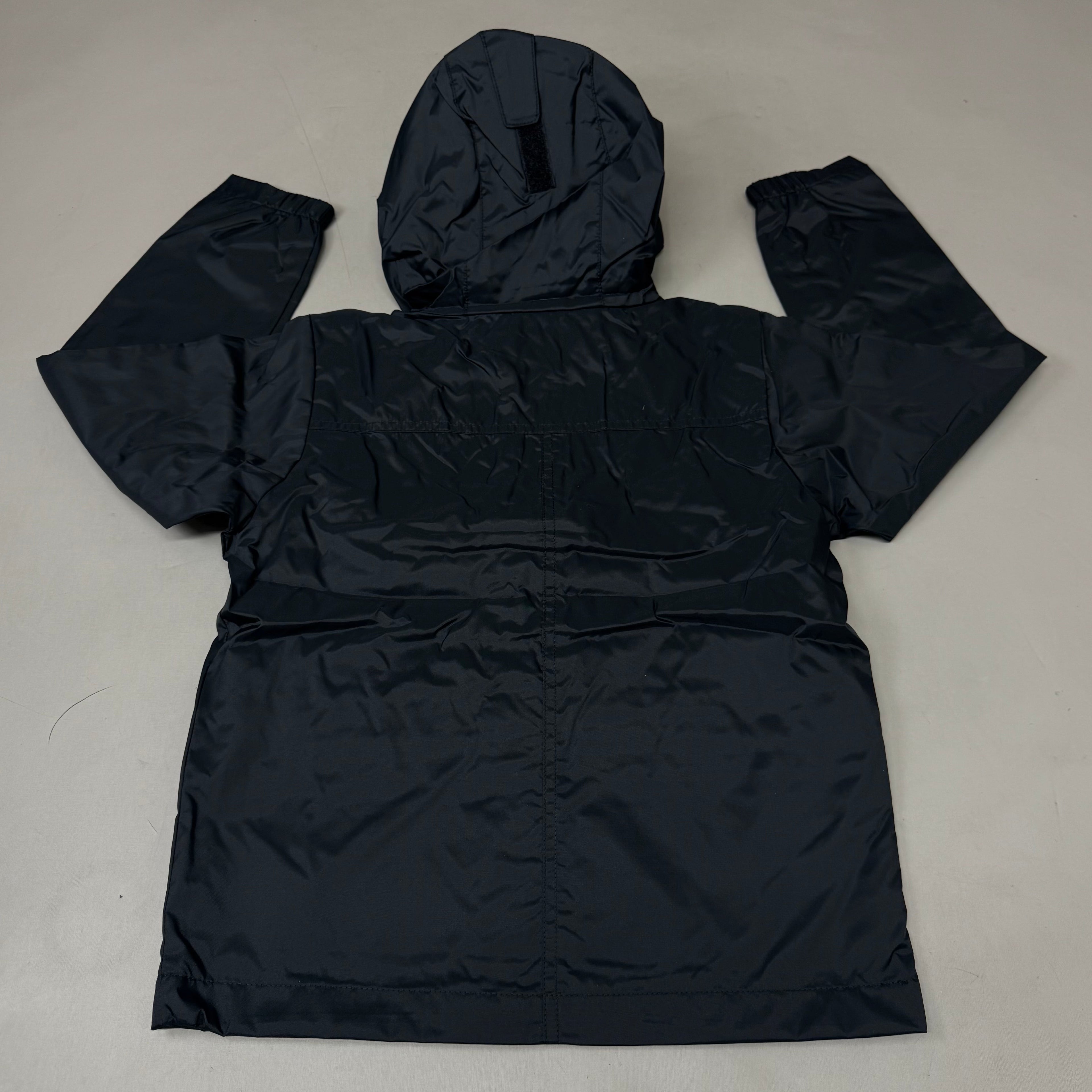 COLUMBIA Rain-Zilla Fleece Lined ZipUp Jacket Unisex Youth Sz XS Black RB3418-015