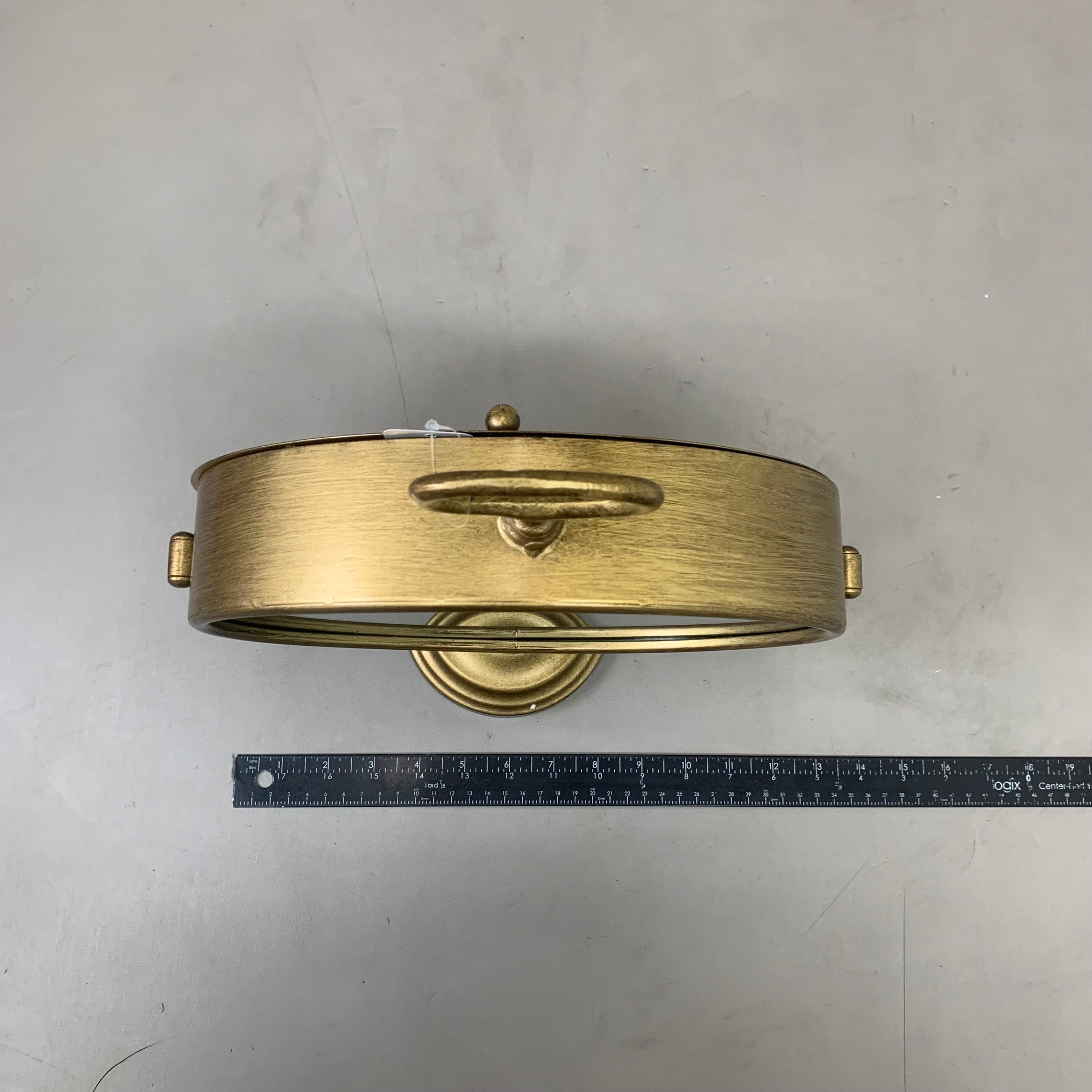 RAZ IMPORTS Antique Farmhouse Clock 14.25" Gold 4527980