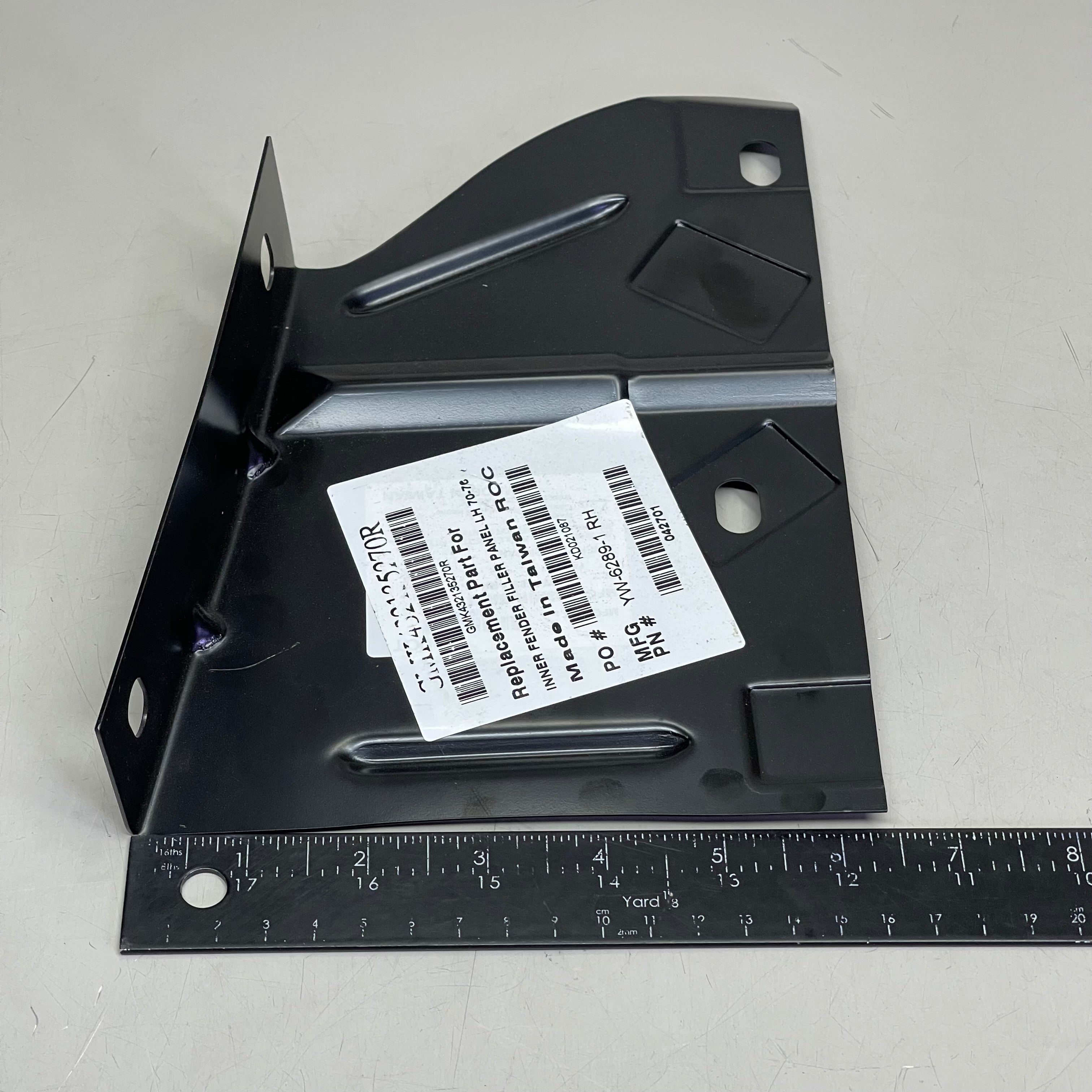 GOODMARK Inner Fender/Radiator Support Baffle For PONTIAC Firebird 1970-1976 Black GMK432135270R