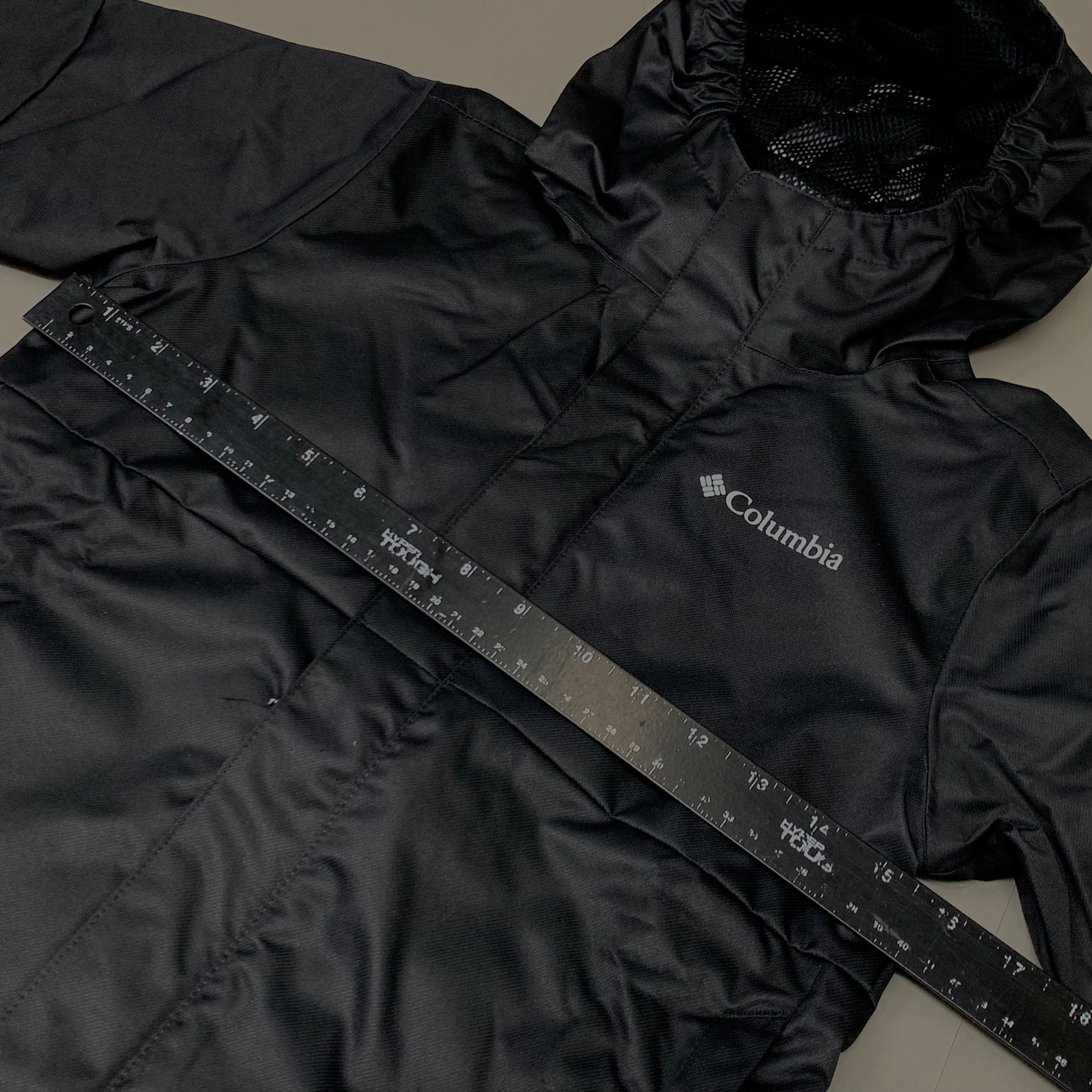 COLUMBIA Reflective Detail Hikebound Jacket Boys Youth Sz XS Black SB6647-010