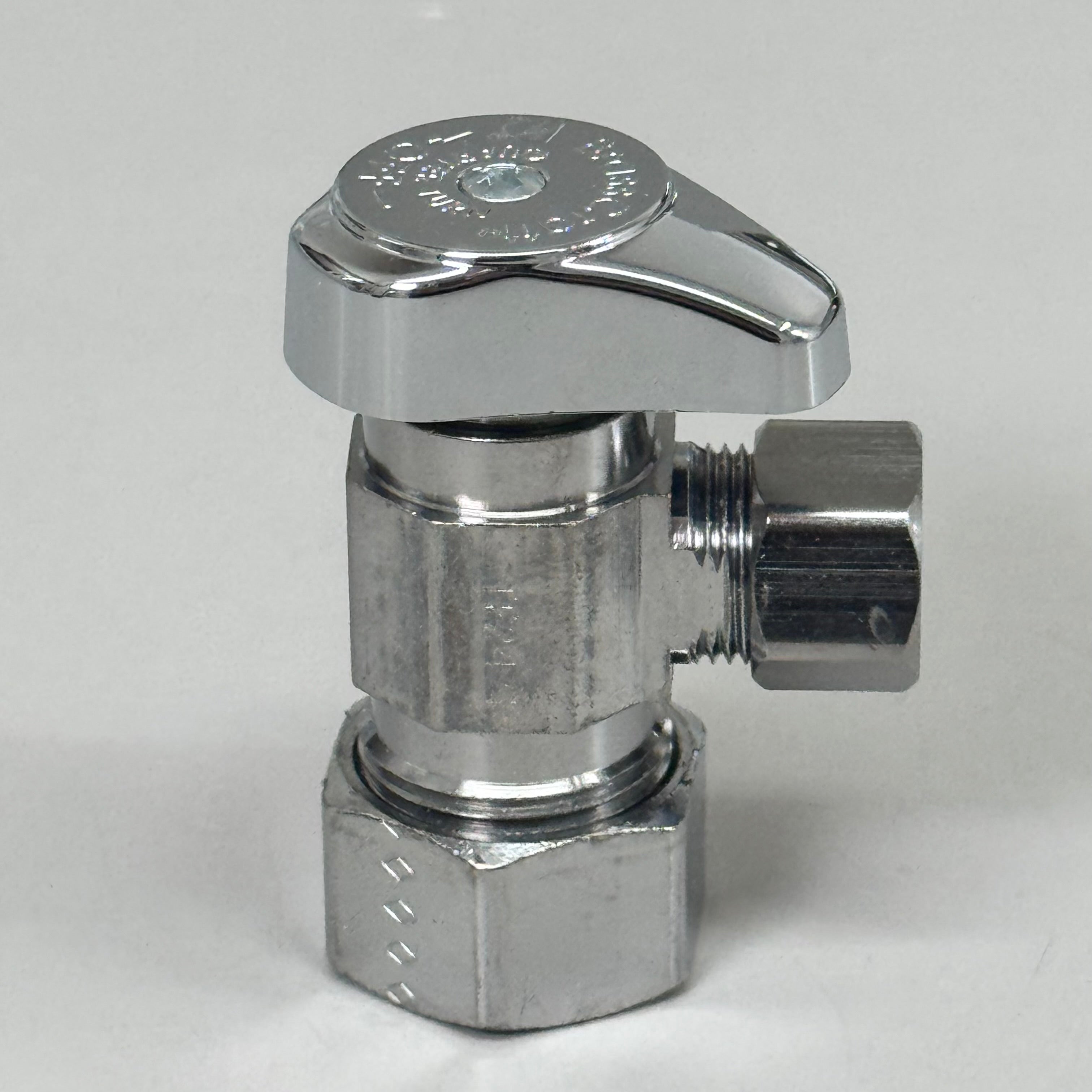 ZA@ BRASS CRAFT (5 PACK) 1/4" Turn Angle Supply STOP Valve 1/2"x3/8" Chrome G2CR19XC As-is Damaged Packaging