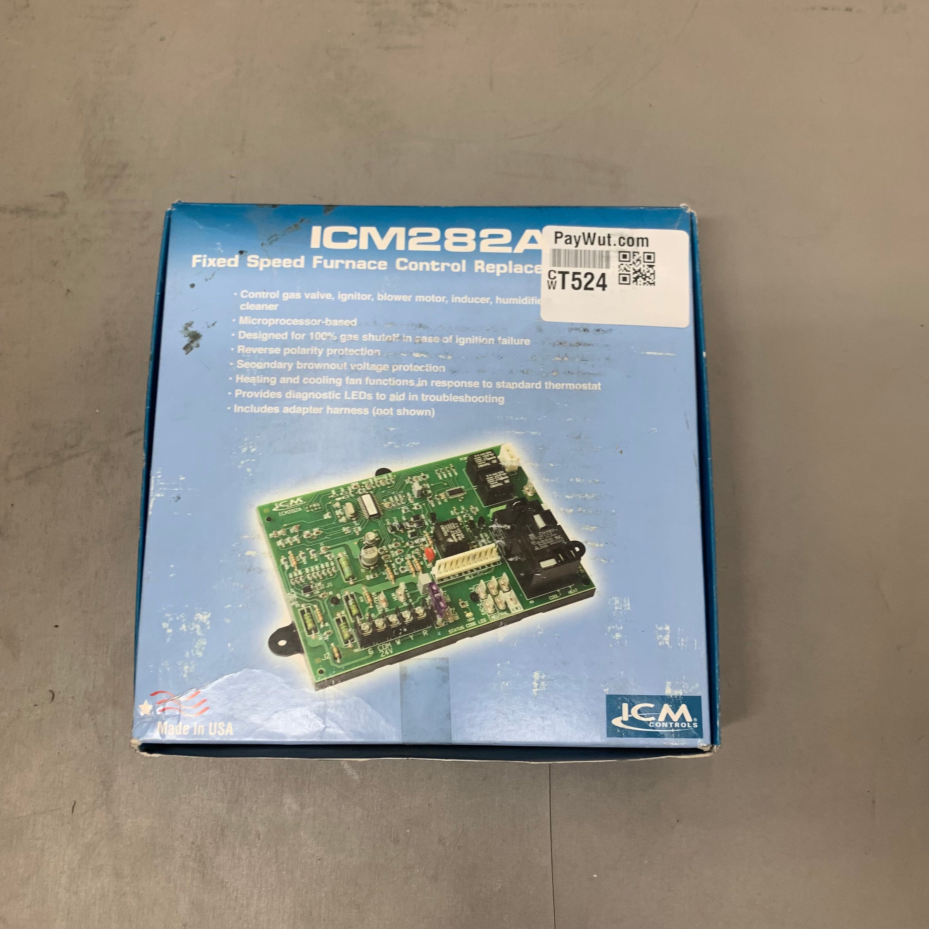 ICM CONTROLS Furnace Control Replacement Module For Enhanced Controls Green 282A