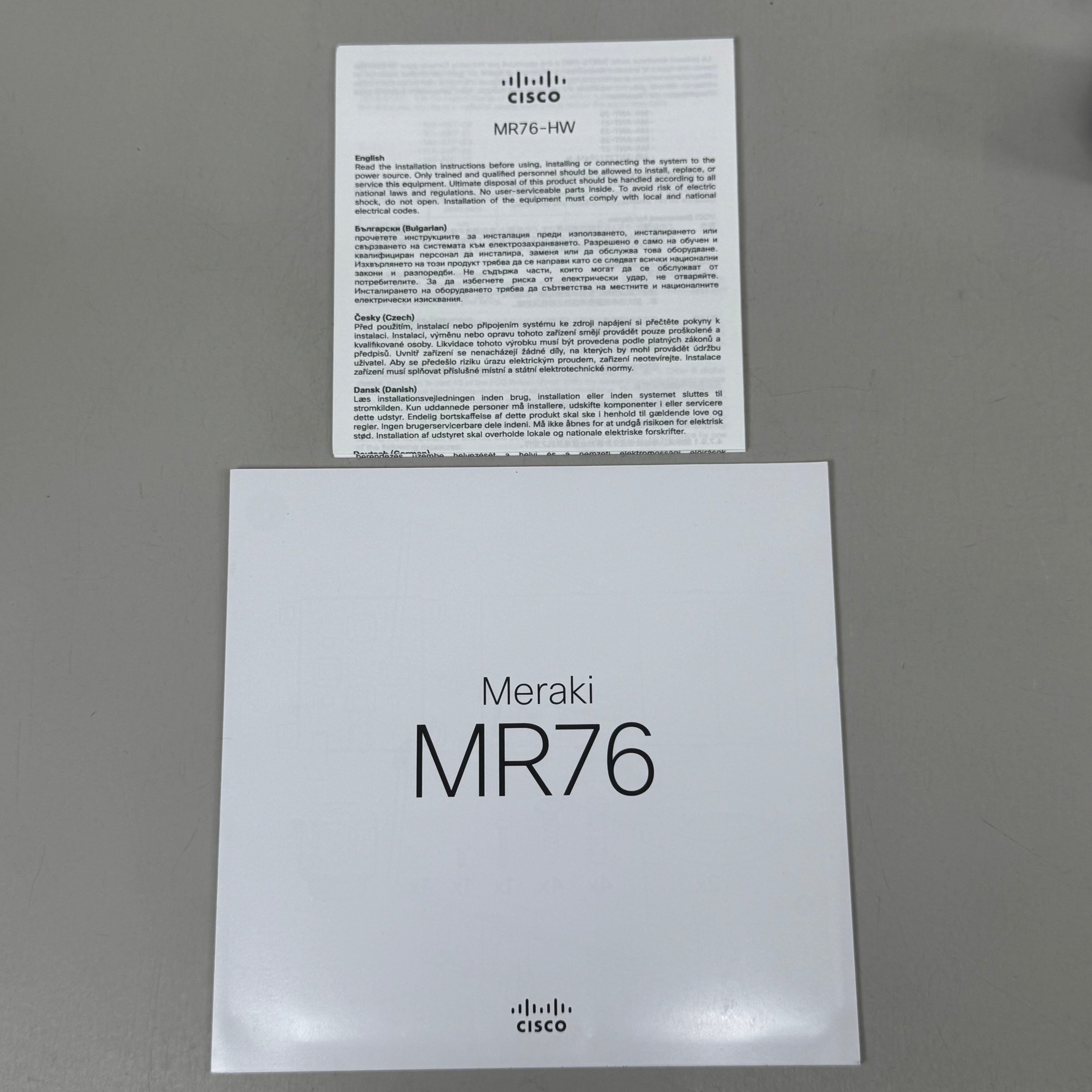 CISCO High Performance 802.11 Ax Wireless Access Point Outdoor Wifi 6 White MR76 (tied to a business)