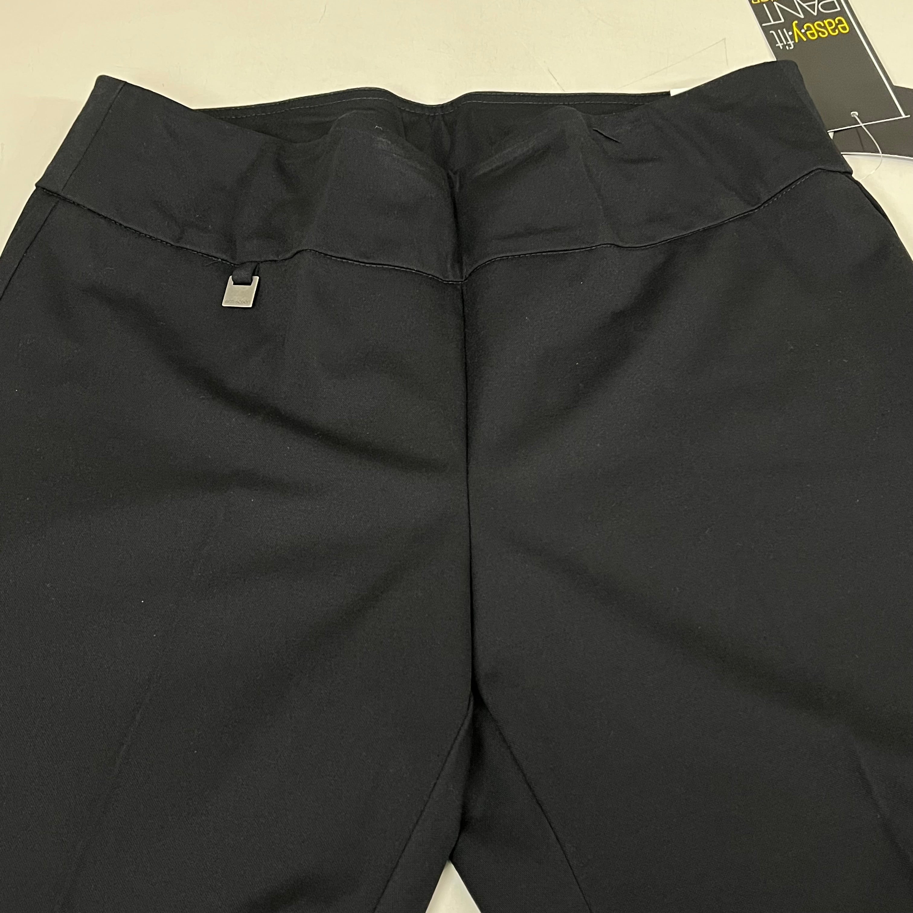 MULTIPLES Ankle Pants Petite Women's Sz 8 Black M2623P