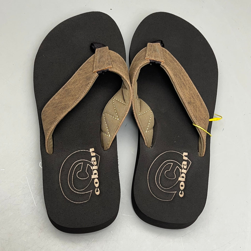 COBIAN Floater Sandals Synthetic Strap Men's Sz 12, EU 45 Mocha FLT18-203-12