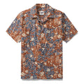 Independence Day Hawaiian Shirt For Men Once Upon A Time Print Shirt Camp Collar 100% Cotton By Yakima