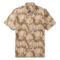 Men's Hawaiian Shirt Good Fortune Has Come Cotton Button-down Short Sleeve Aloha Shirt By Yakima